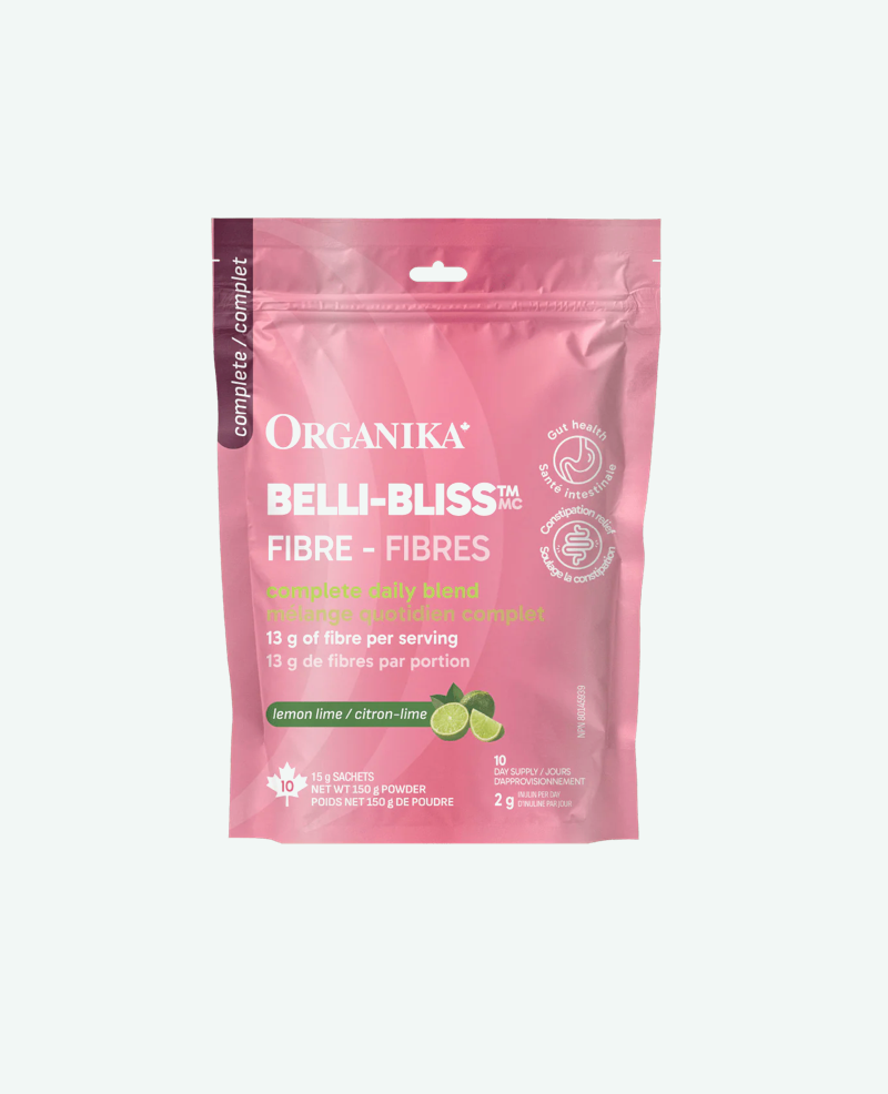 Organika Belli-Bliss Complete Fibre Lemon Lime 10x 15g Sachets