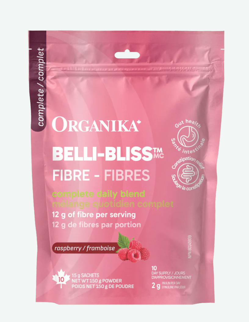 Organika Belli-Bliss Complete Fibre Raspberry 10x 15g Sachets