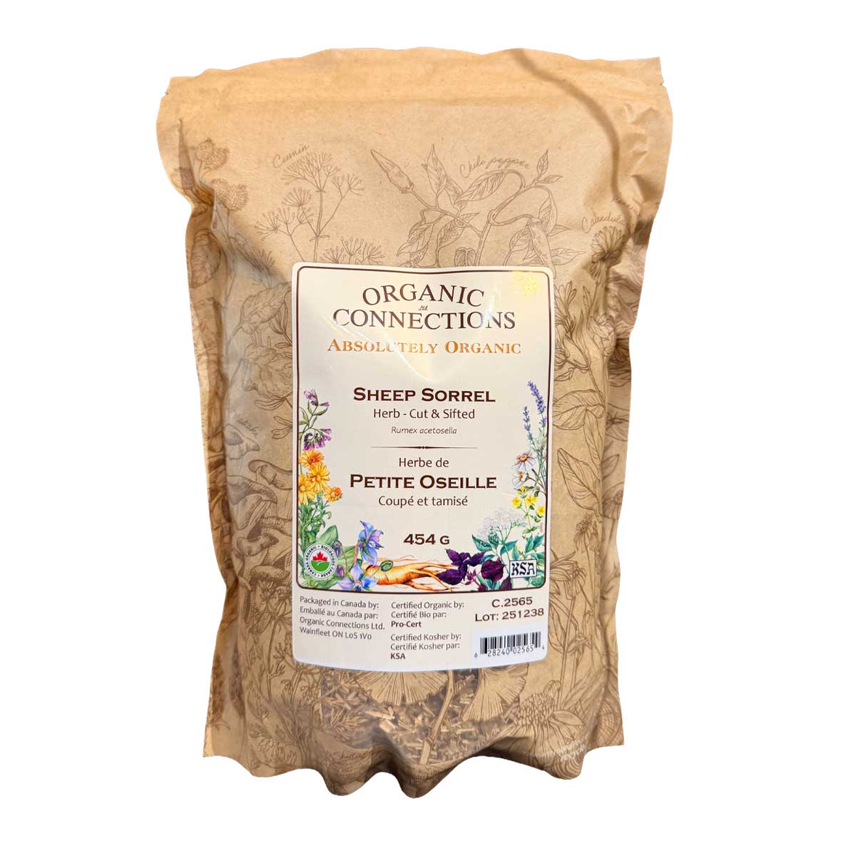 Organic Connections Organic Sheep Sorrel C/S 454g