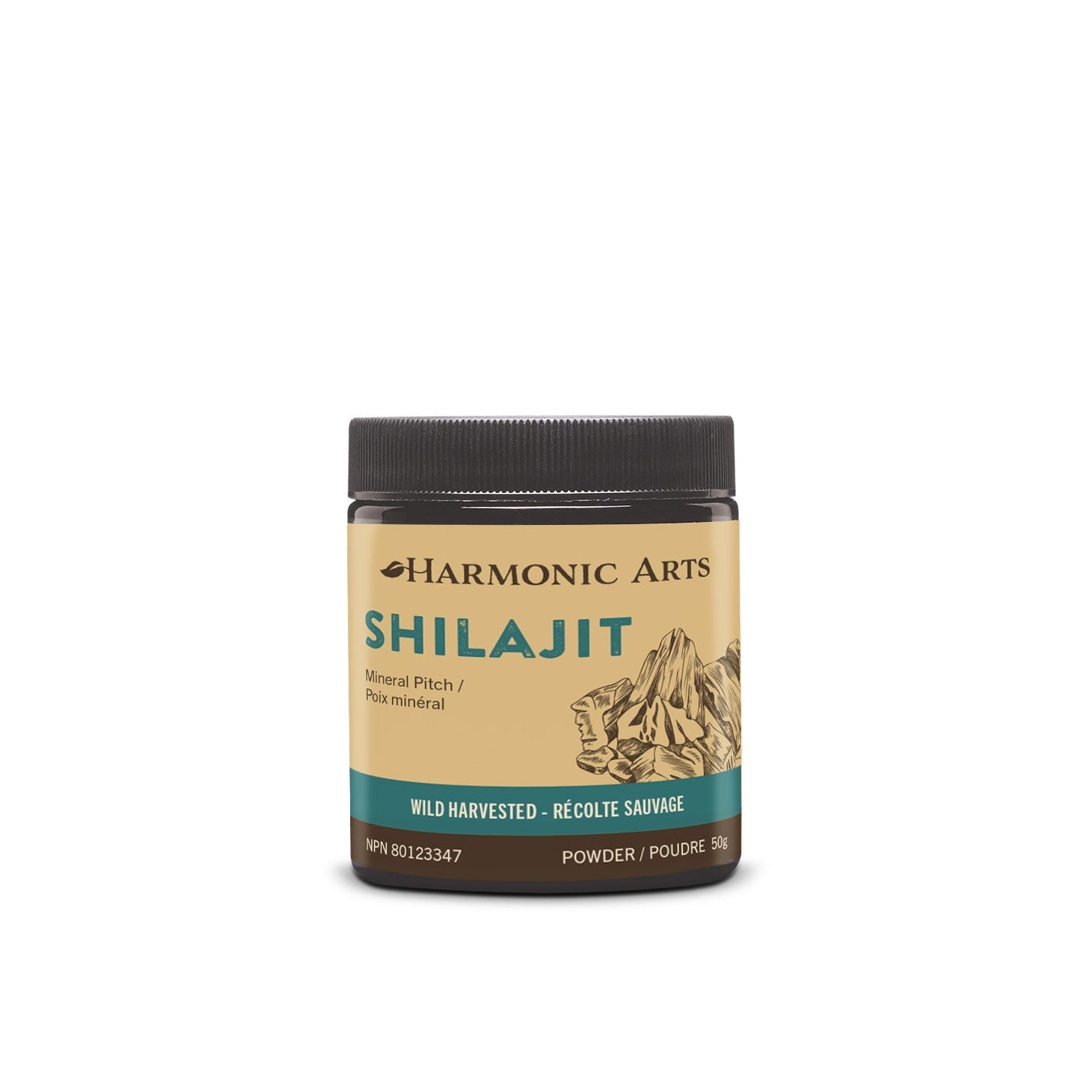 Harmonic Arts Wild Harvested Shilajit Mineral Pitch 50g Powder