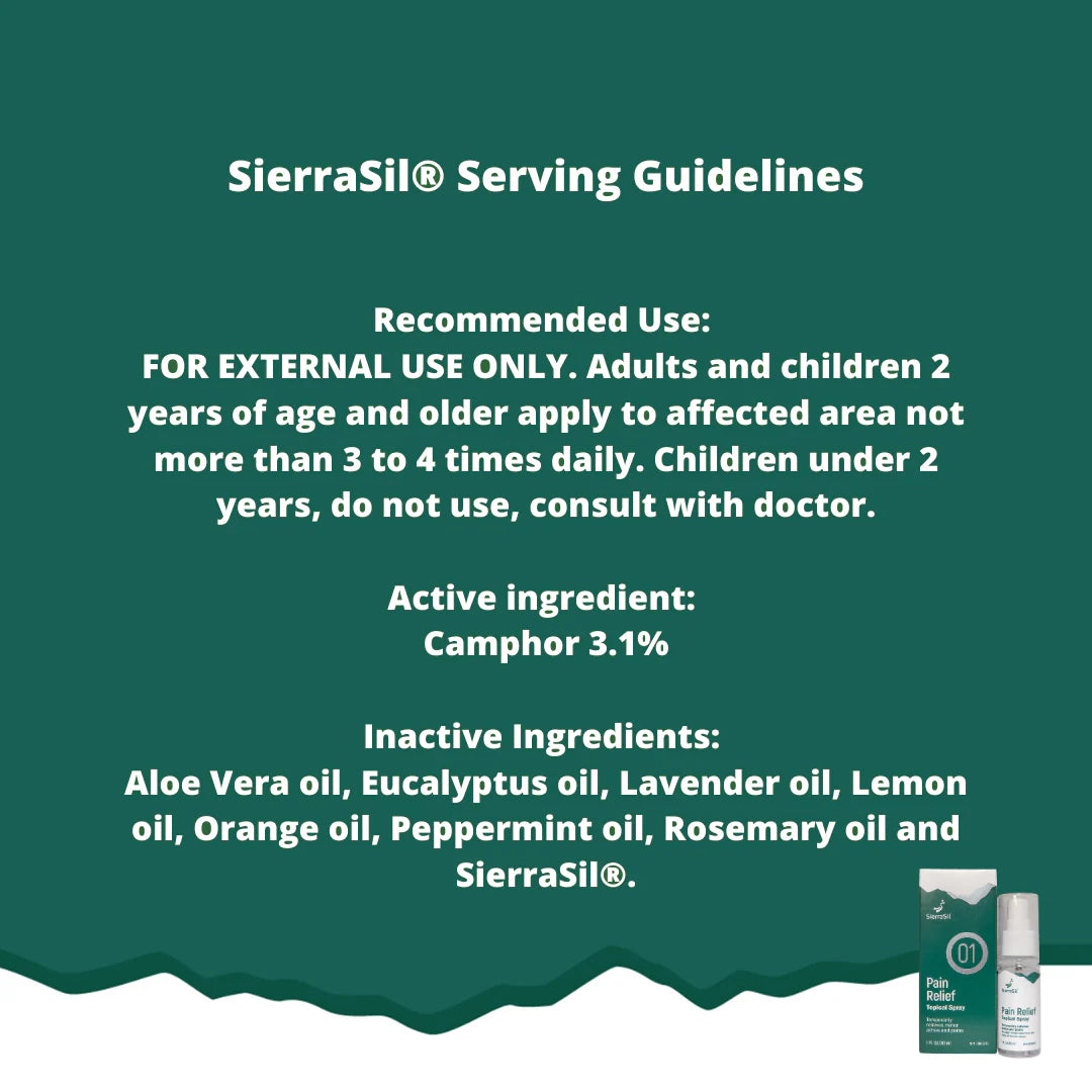 SierraSil Pain Relief Spray 30ml