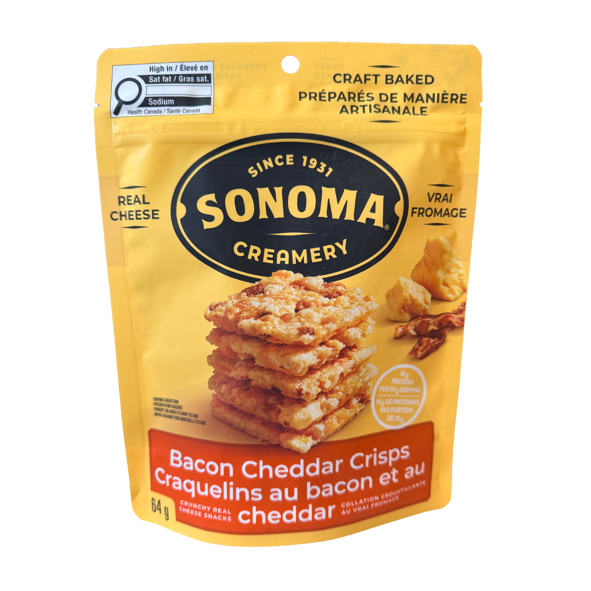 Sonoma Creamery Bacon Cheddar Cheese Crisps