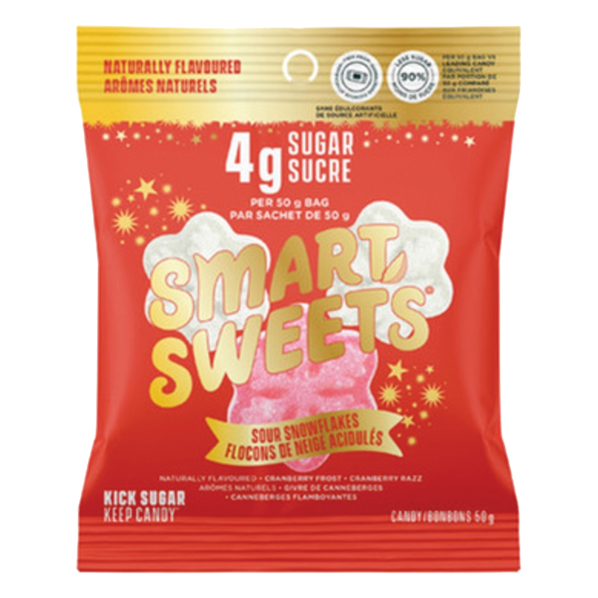 Smart Sweets Sour Snowflakes Limited Edition Gummy Candy 50g