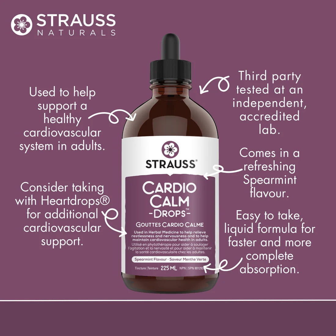 Strauss Cardio Calm Drops 225 ml