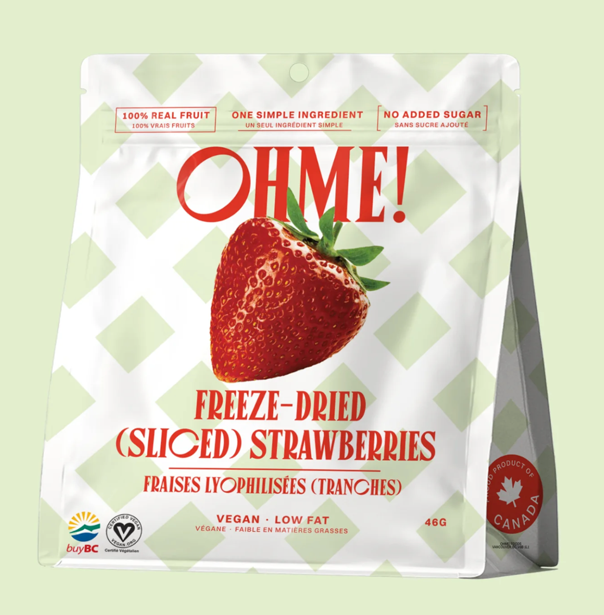 OHME Freeze Dried Sliced Strawberries 46g