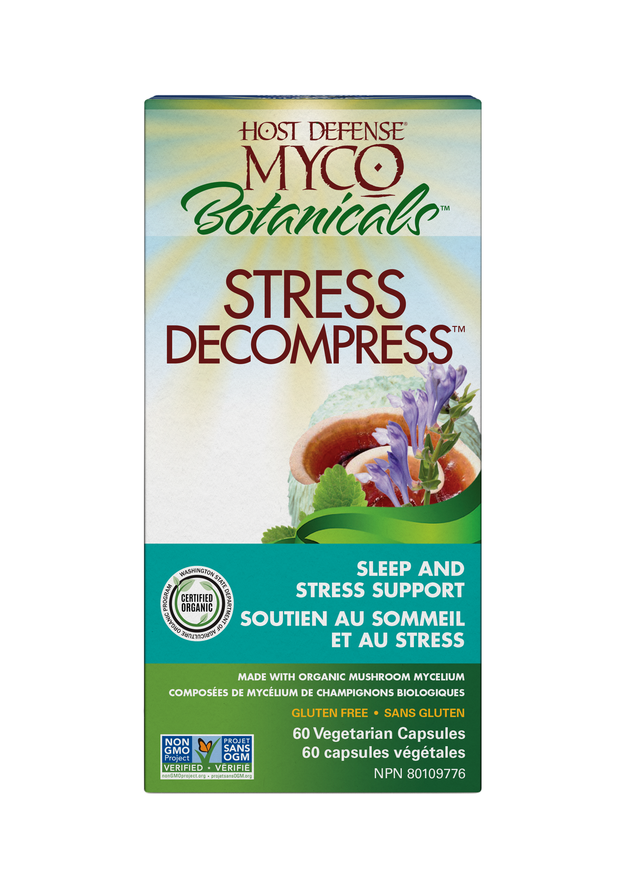 Host Defense Mycobotanicals Stress Decompress 60 Capsules