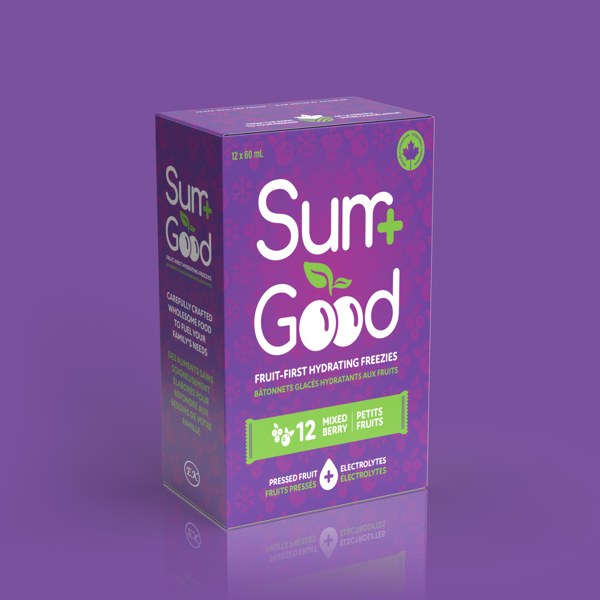 Sum Good Mixed Berry Electrolyte Freezies 12 Pack