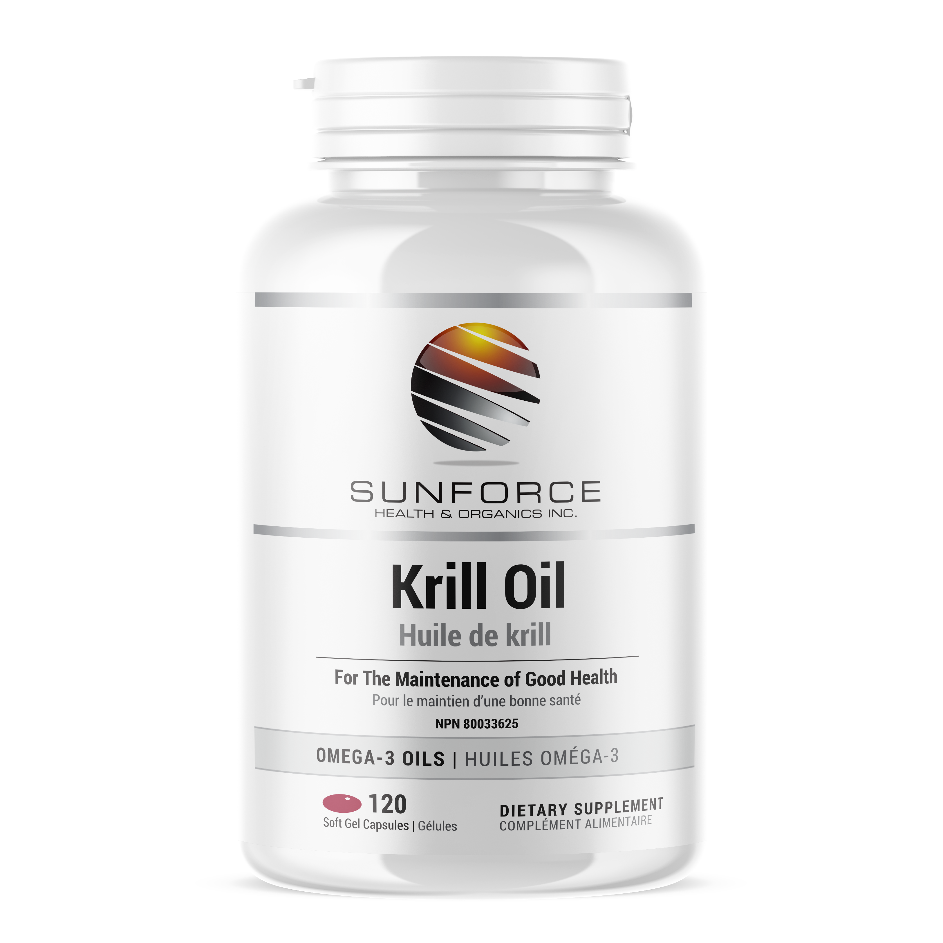 Sunforce Krill Oil 120 Softgels (discontinued)