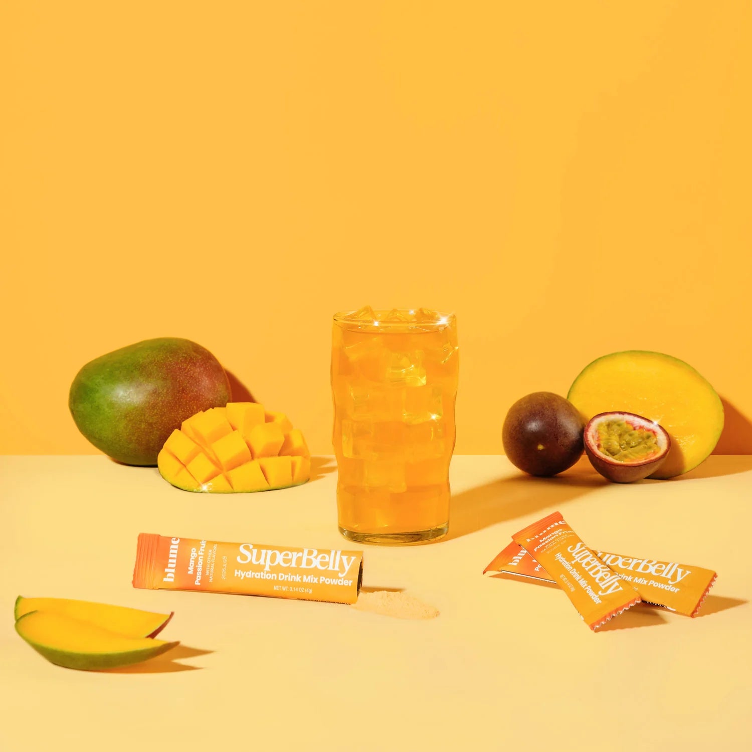 Blume SuperBelly Mango Passion Fruit Gut-Building Hydration Powder Single Sachet