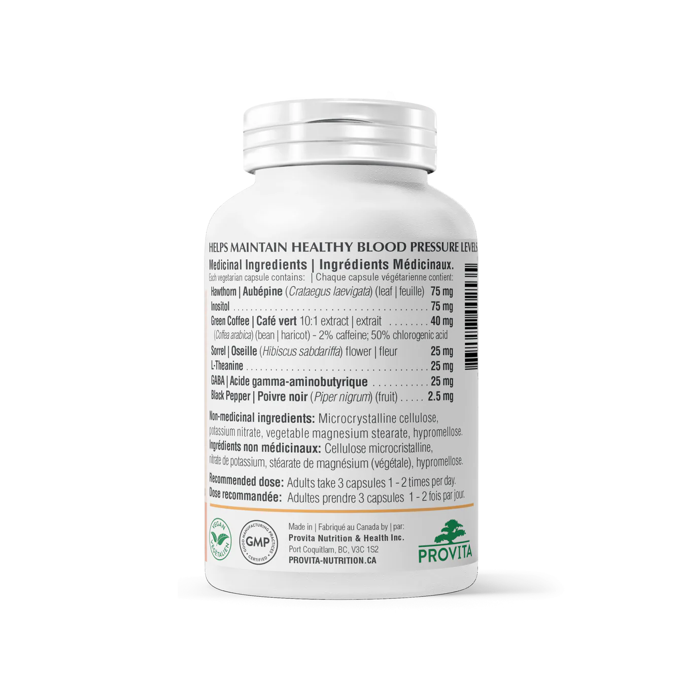 Provita Tensopril BP 60 Vegetarian Capsules