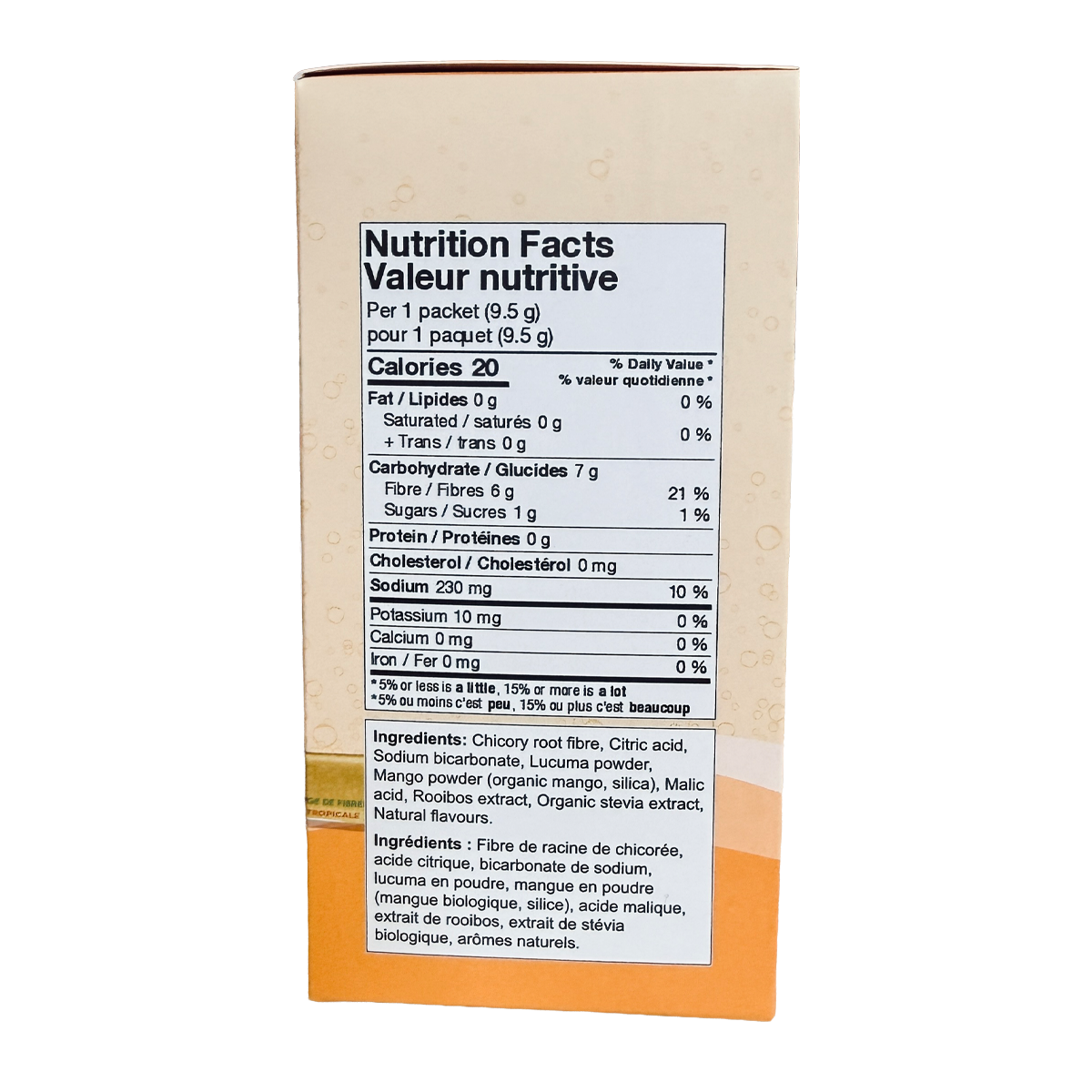Sipology Gut Balance Tropical Mango Prebiotic Fibre Mix 15 Packets