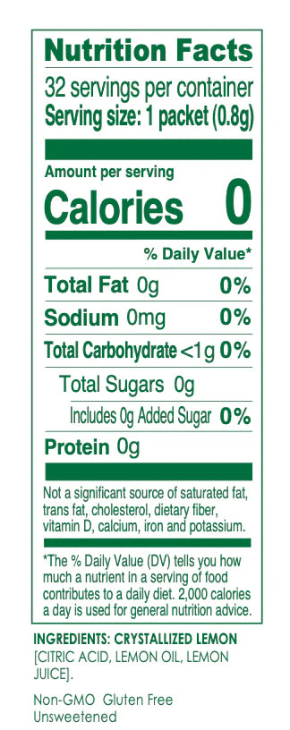 True Lemon Crystallized Lemon Packet (32 Packets) 26g