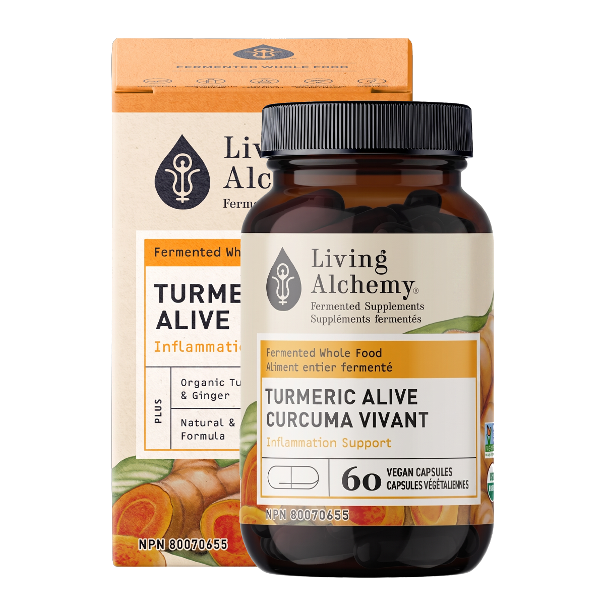 Living Alchemy Turmeric Alive 60 Vegetarian Capsules