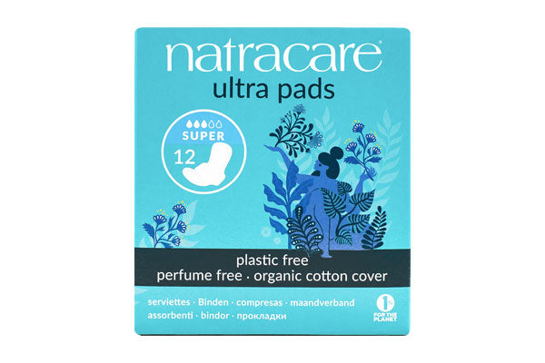 Natracare Organic Super Ultra With Wings 12 Pads