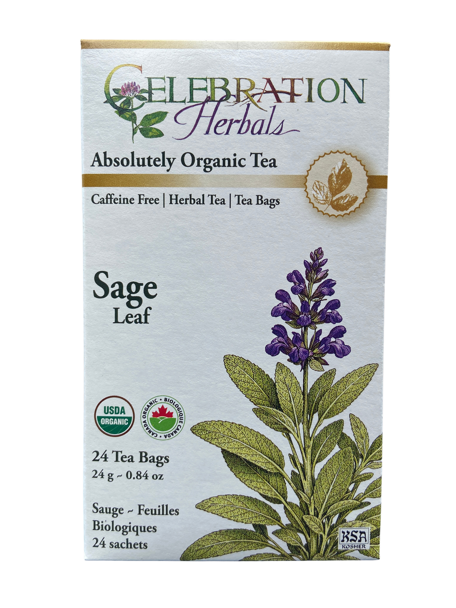 Celebration Herbals Sage Leaf Organic 24 Tea Bags