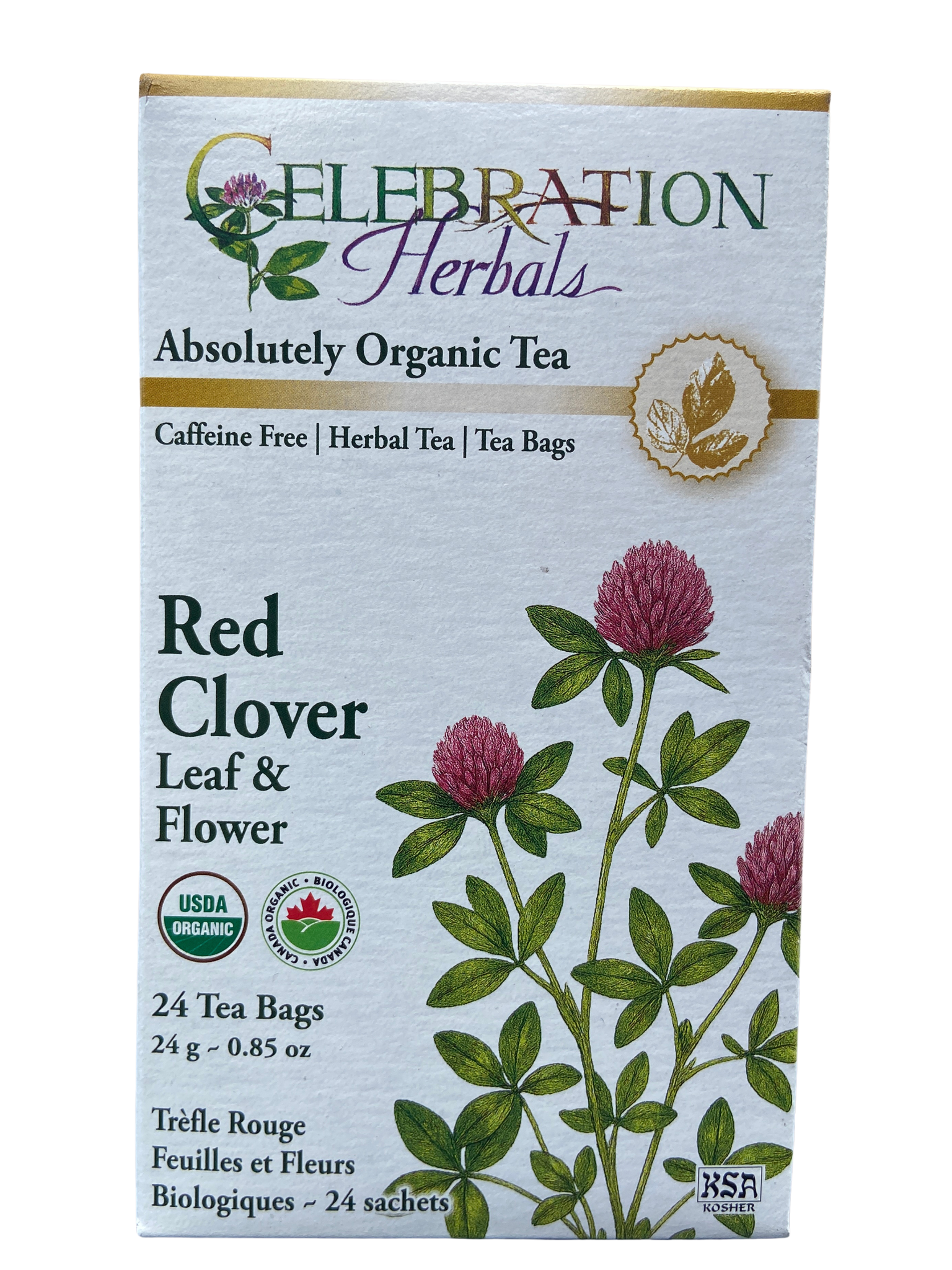 Celebration Herbals Red Clover Herb & Blossom Organic 24 Tea Bags