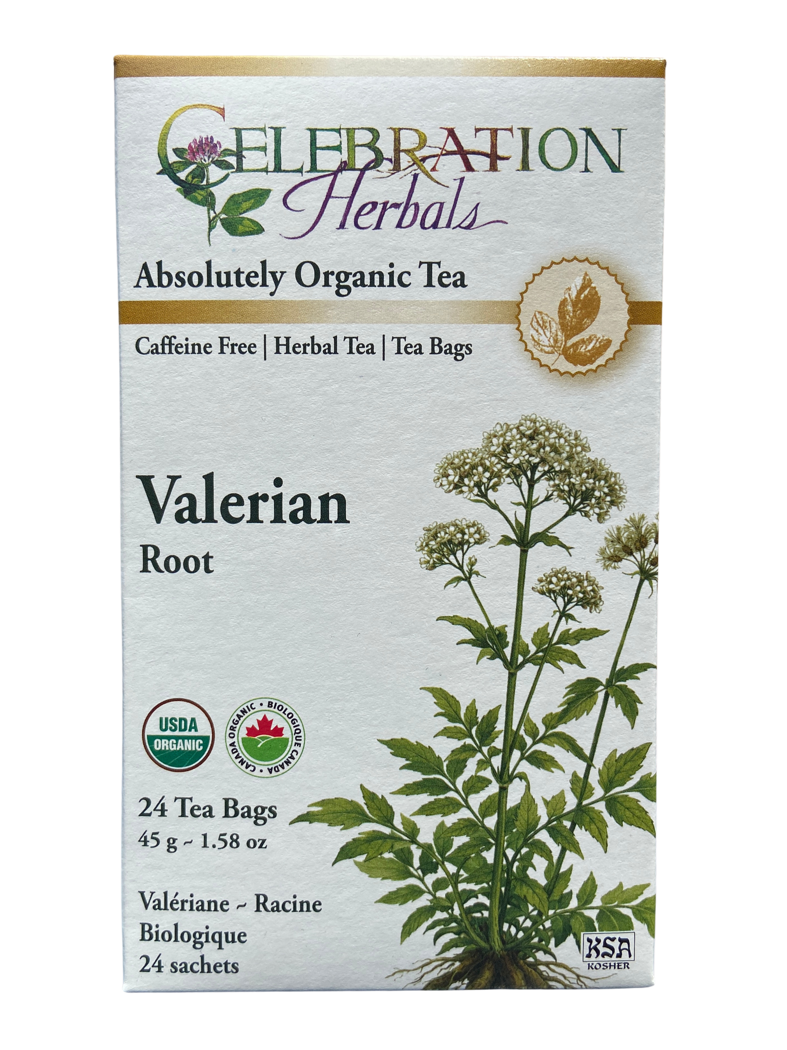 Celebration Herbals Valerian Root Organic 24 Tea Bags