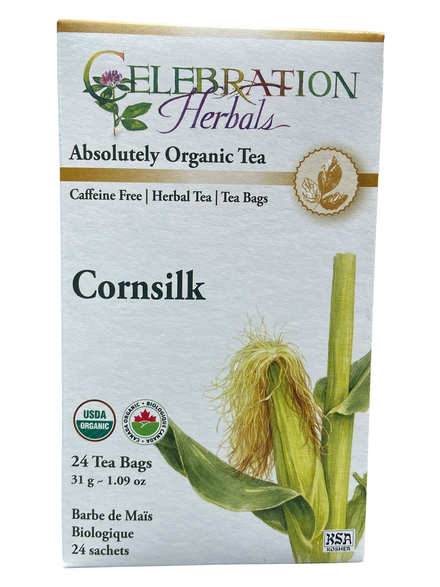 Celebration Herbals Cornsilk Organic 24 Tea Bags