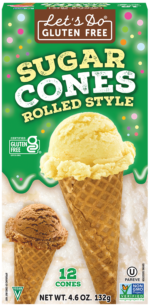 Let's Do Gluten-Free Sugar Cones (12 cones)