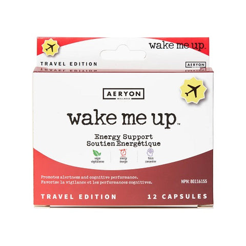 Aeryon Wake Me Up Travel Pack 12 Vegetarian Capsules