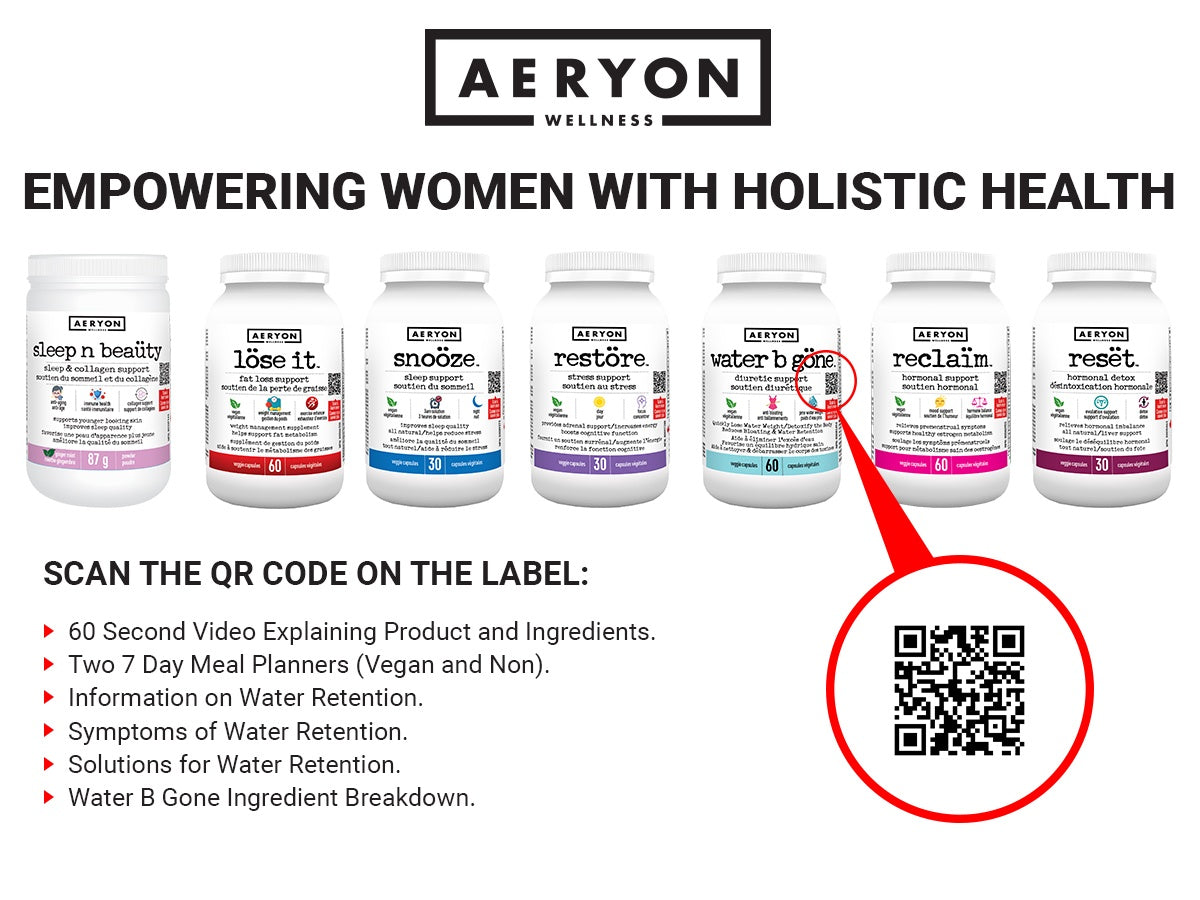 Aeryon Wellness Water B Gone 60 Vegetarian Capsules