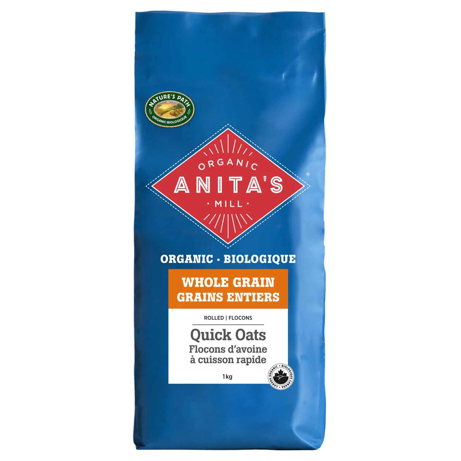 Anita's Organic Mill Organic Whole Grain Rolled Quick Oats 1kg