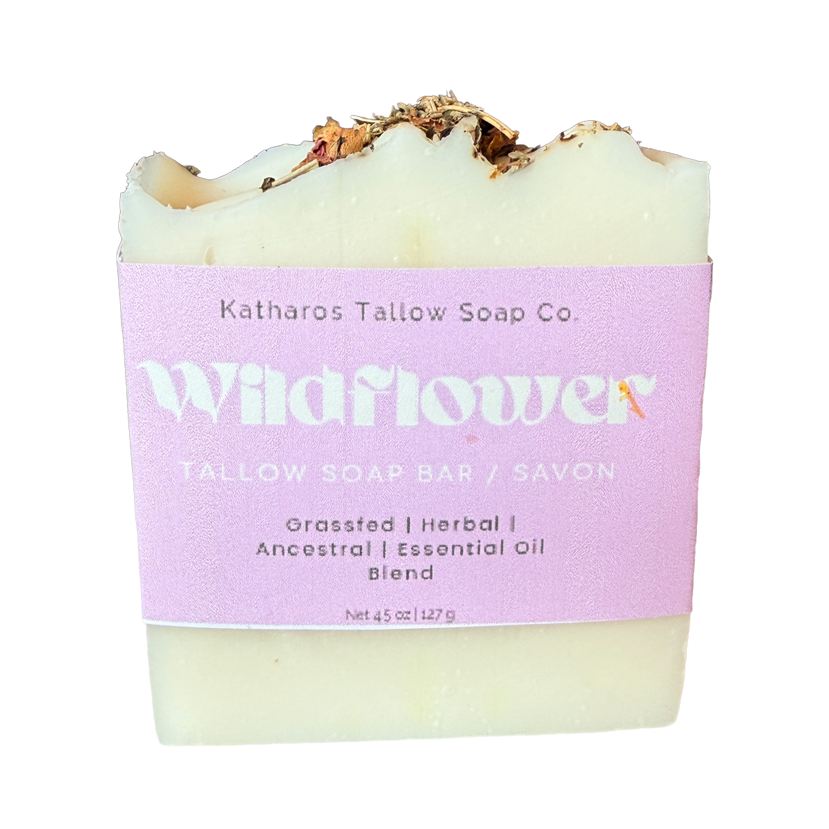Katharos Soap Co. Wildflower Tallow Soap 4.5oz