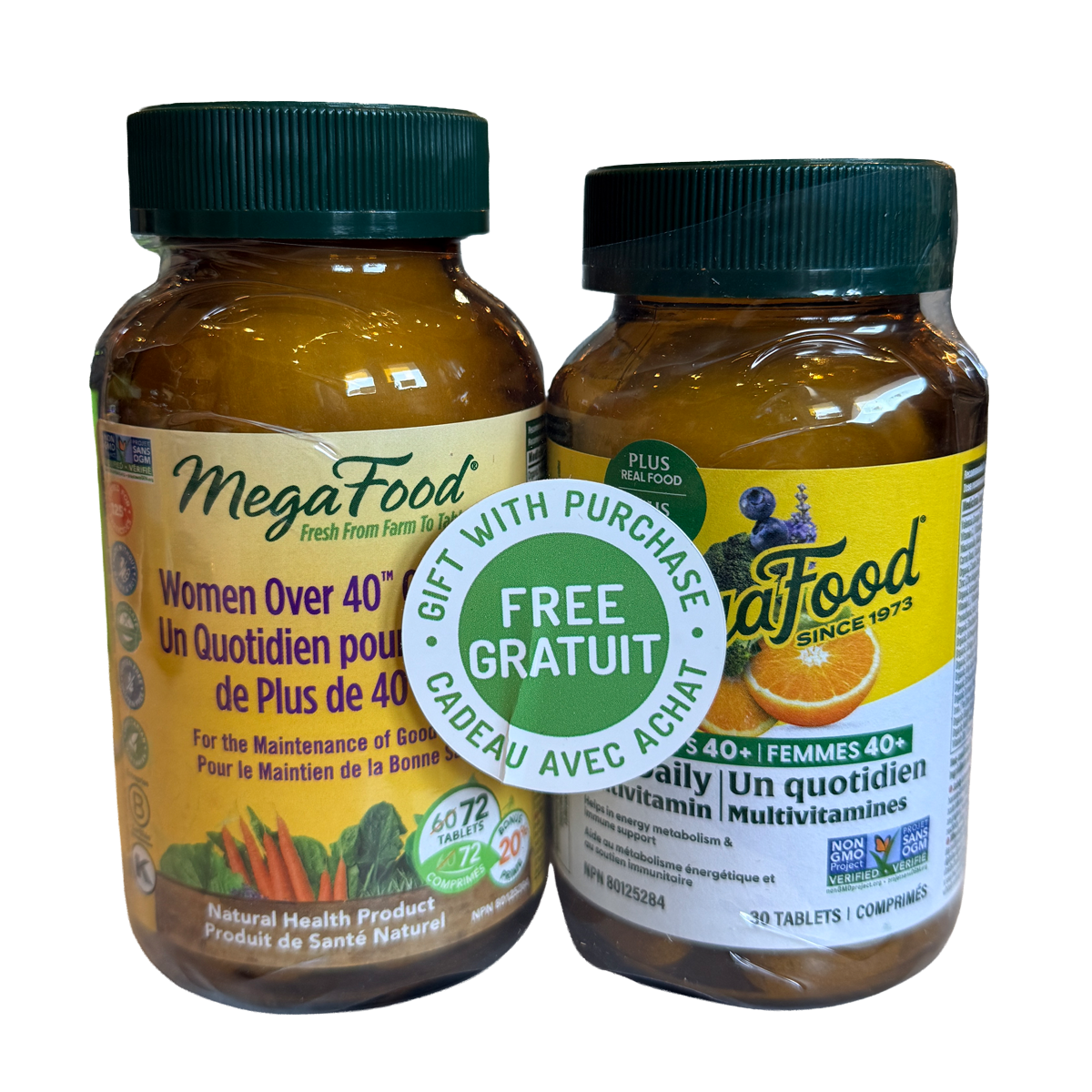 MegaFood Women Over 40 One Daily Bonus 72 Tablets + FREE 30 Tablets