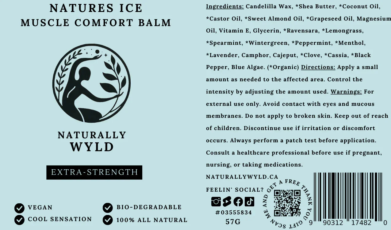 Naturally Wyld Nature's Ice Muscle Comfort Balm 57g