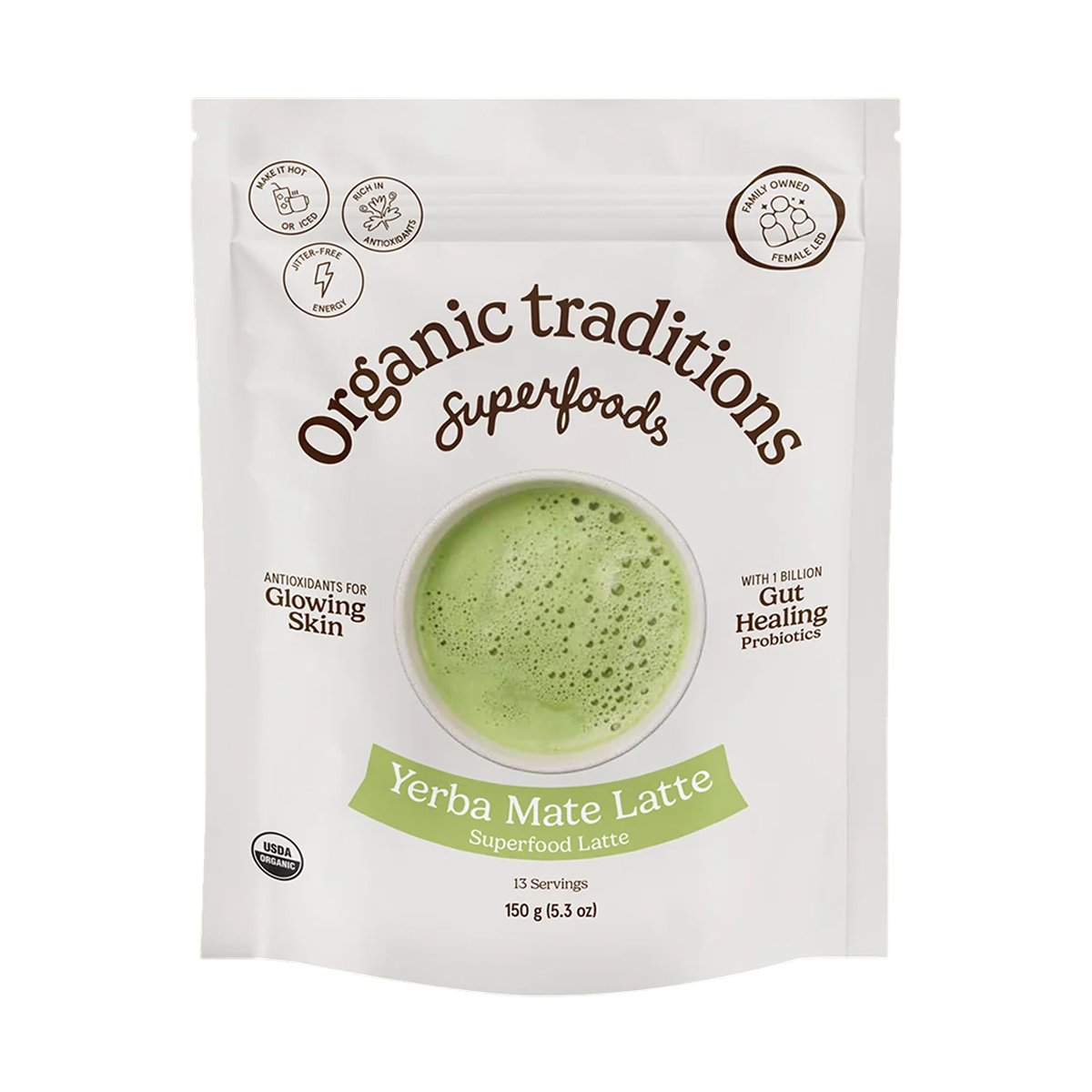 Organic Traditions Organic Yerba Matte Latte 150g