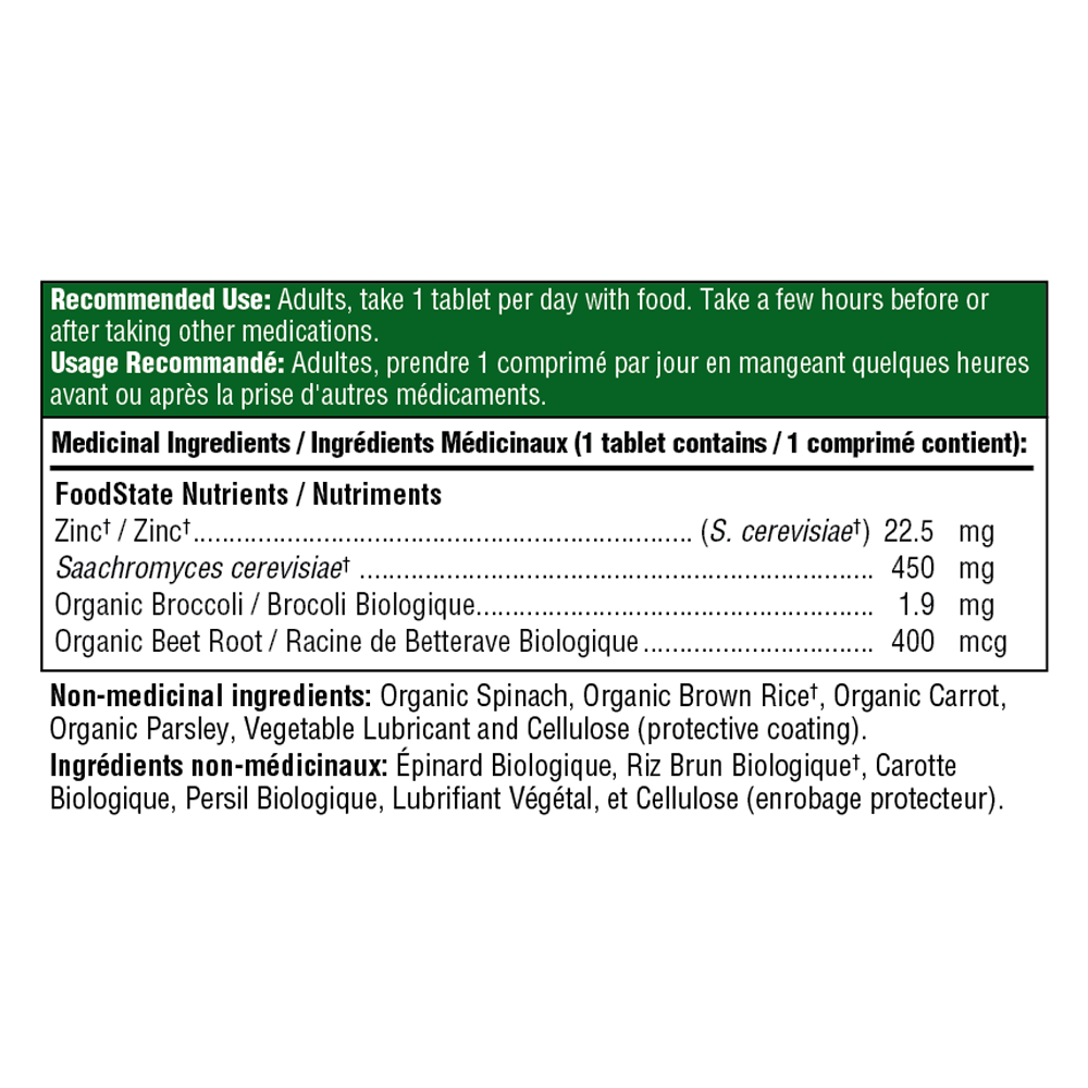 MegaFood Zinc 60 Tablets