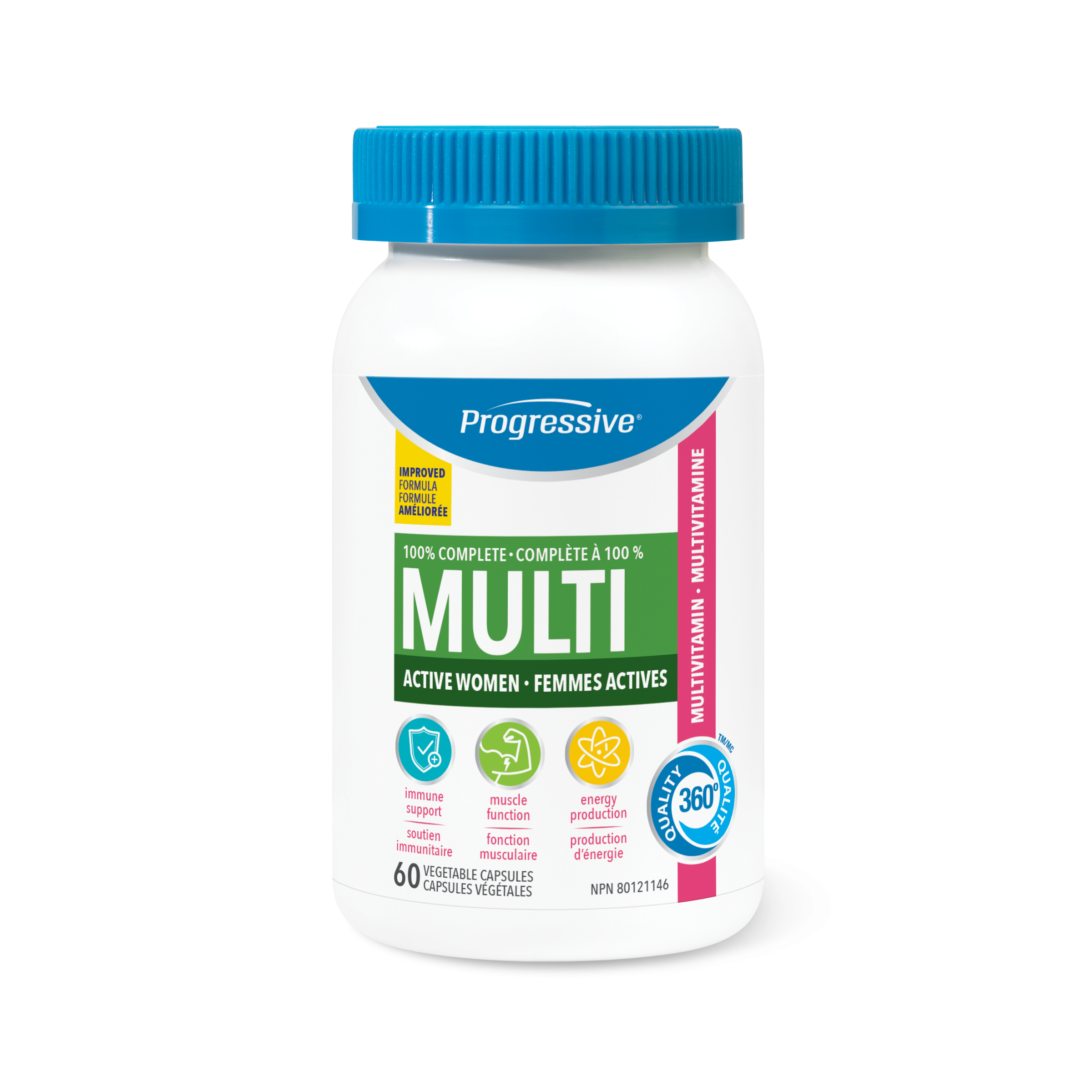 Progressive Multivitamin Active Women 60 Capsules