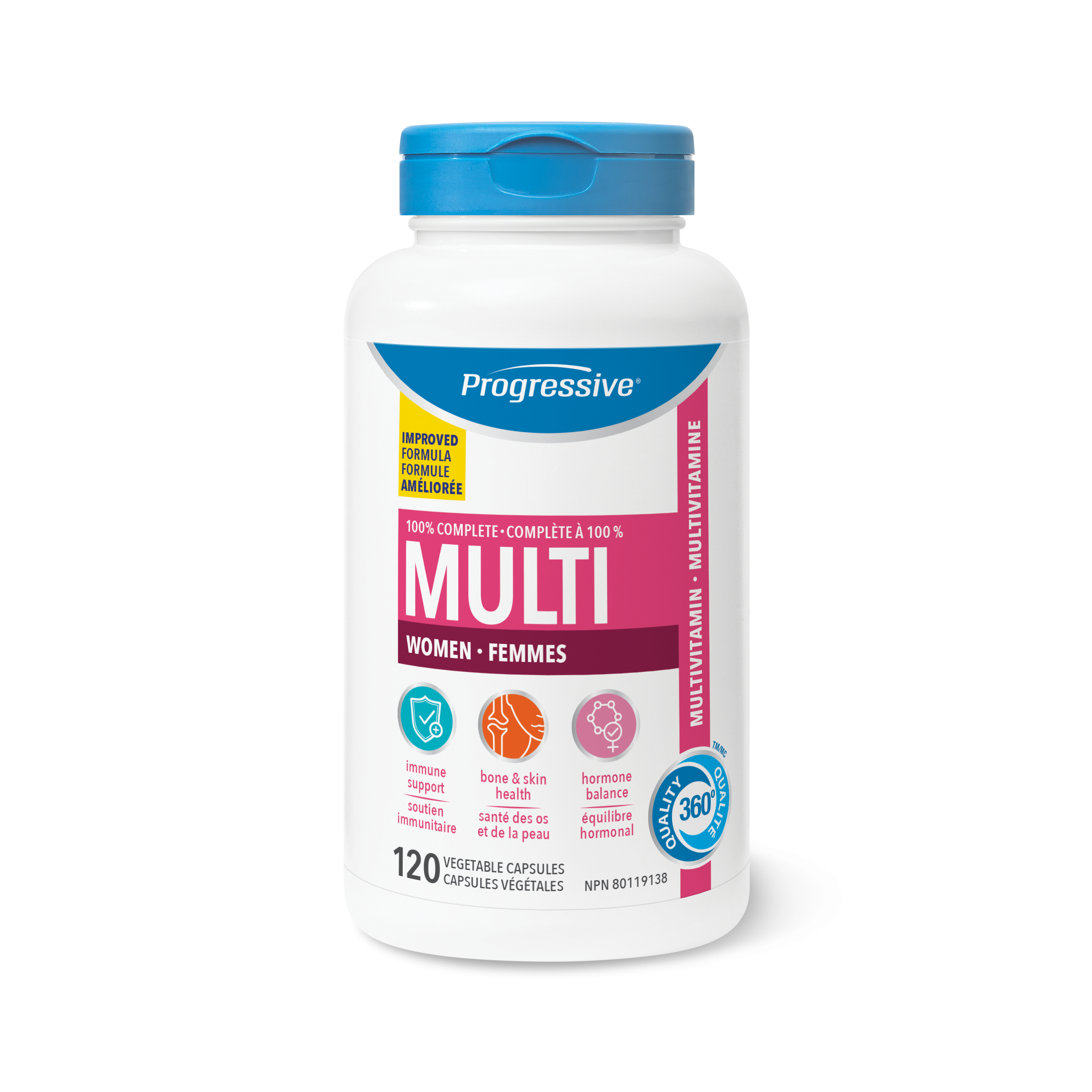 Progressive Multivitamin Adult Women 120 Capsules