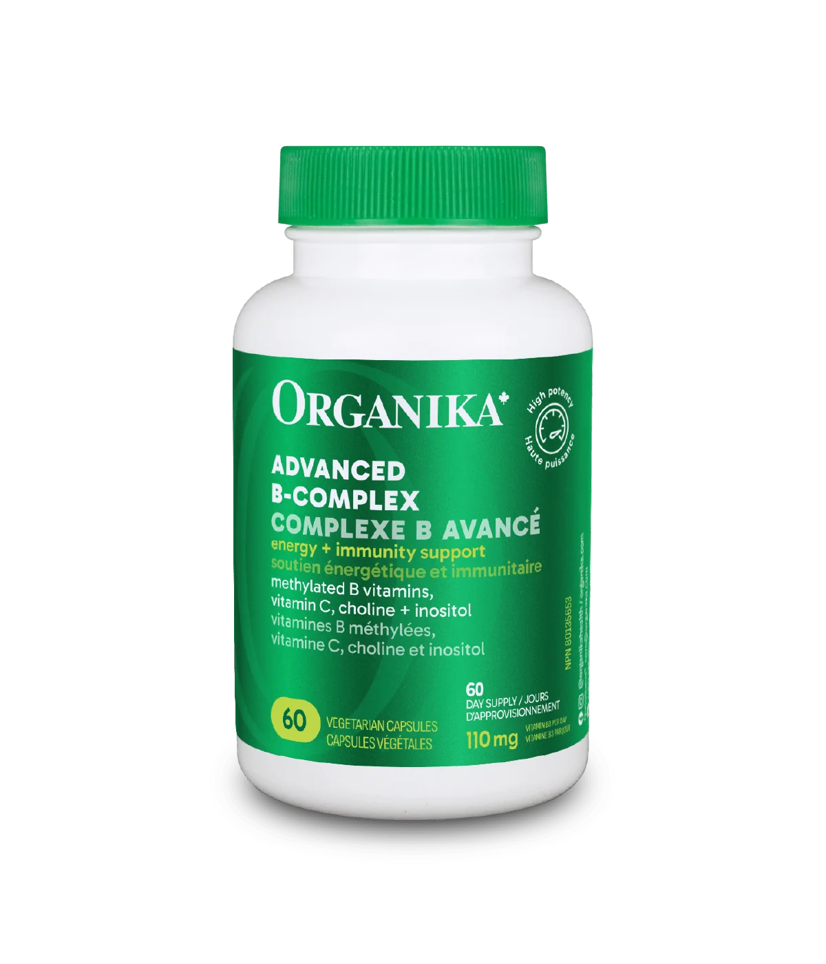 Organika Advanced B-Complex 60 Vegetarian Capsules