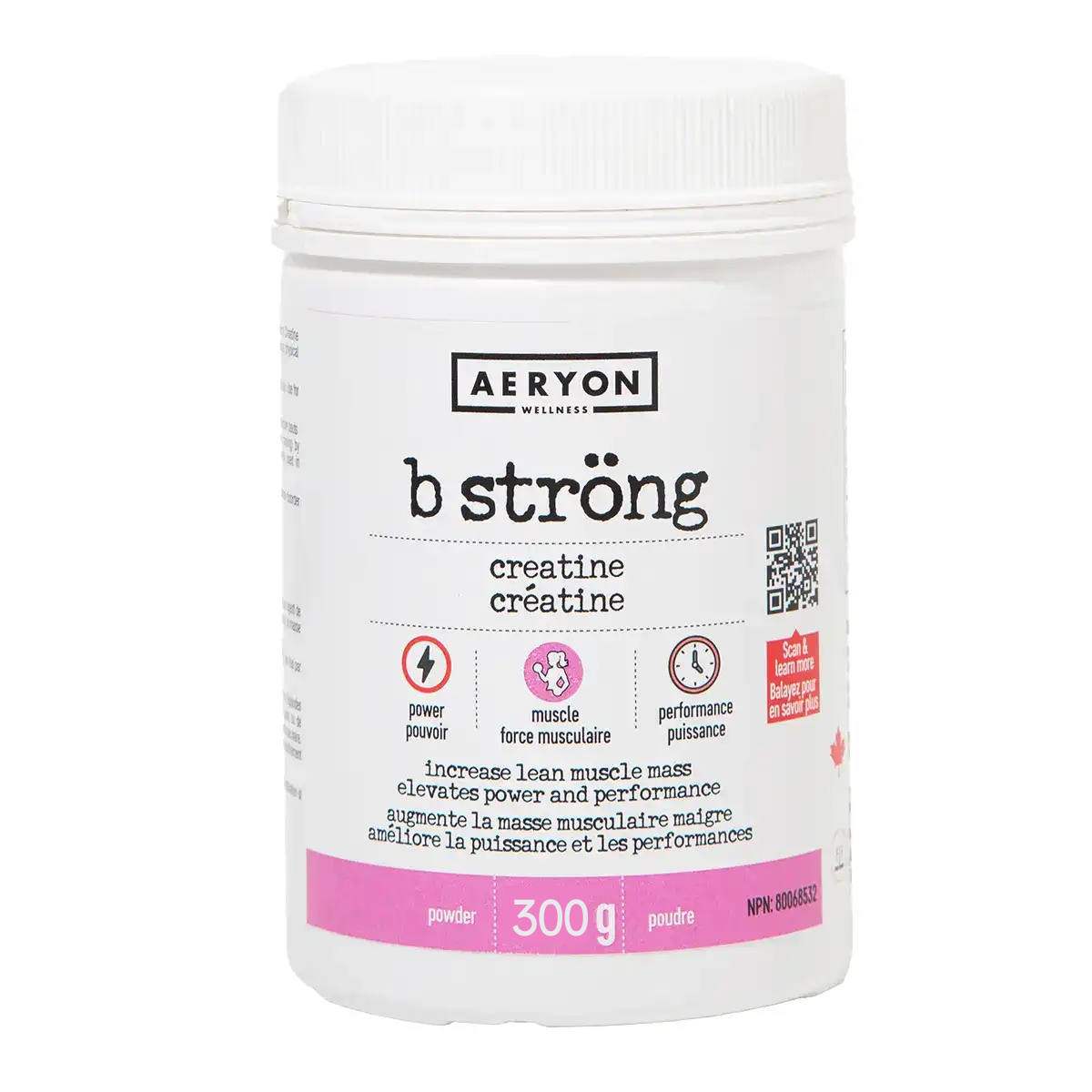 Aeryon Wellness B Strong Creatine Monohydrate 300g