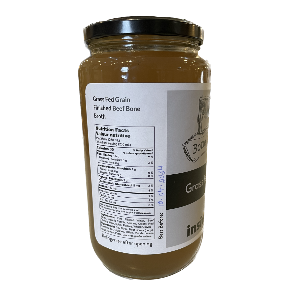 Grass-fed Beef Bone Broth 1L