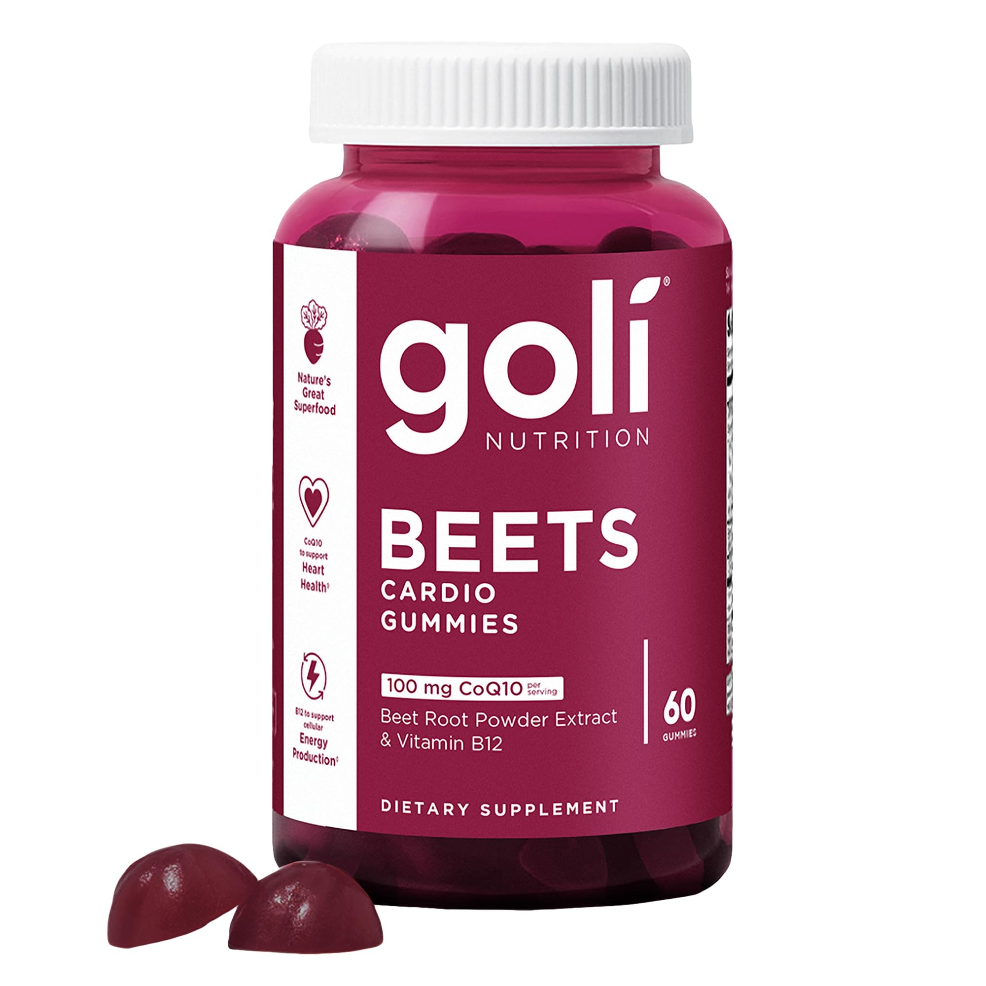 Goli Nutrition Beets Cardio Gummies 60 Gummies