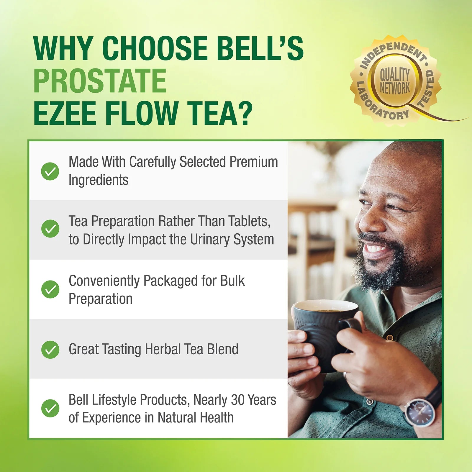 Bell Lifestyle Products #4a Herbal Prostate Tea Ezee Flow 120g