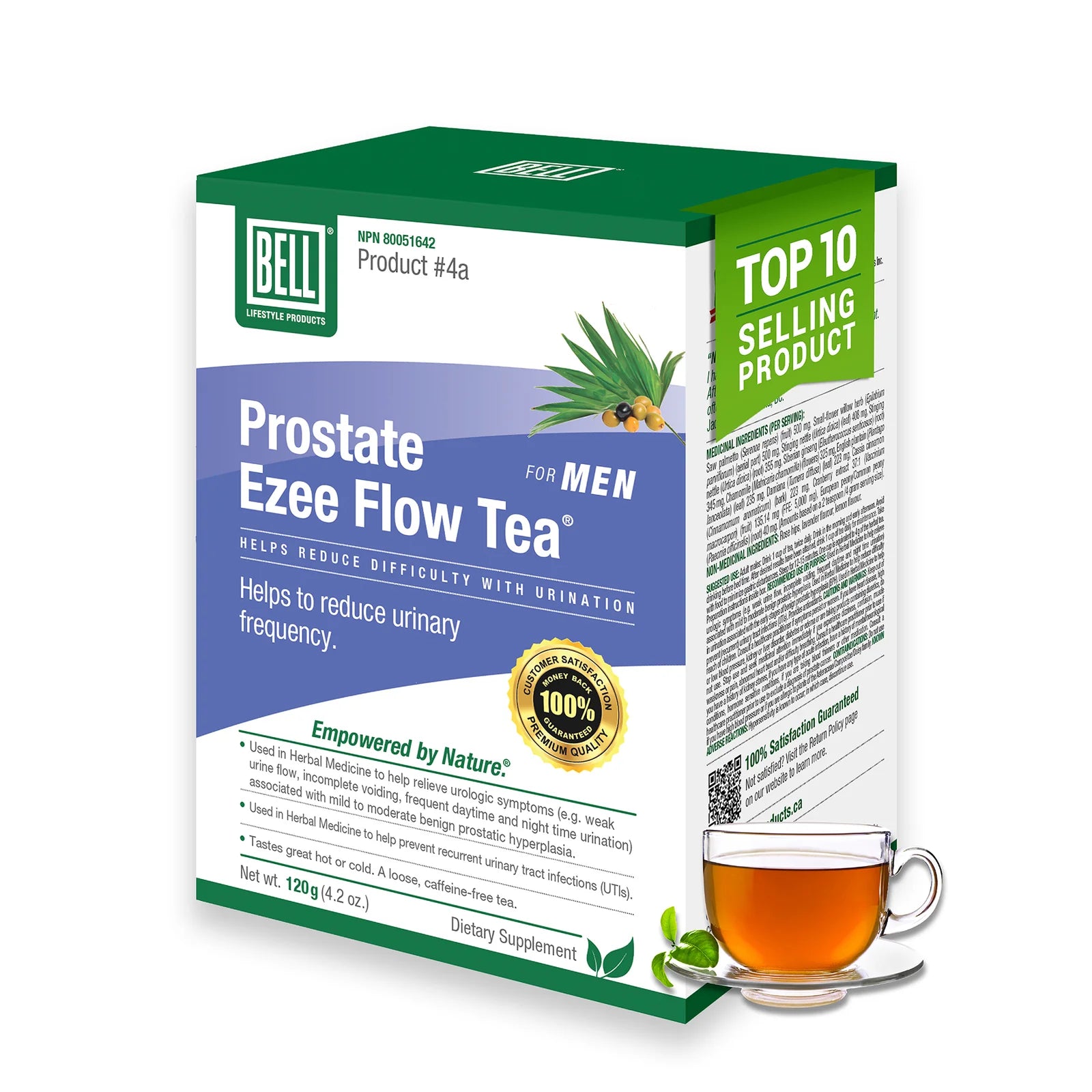 Bell Lifestyle Products #4a Herbal Prostate Tea Ezee Flow 120g