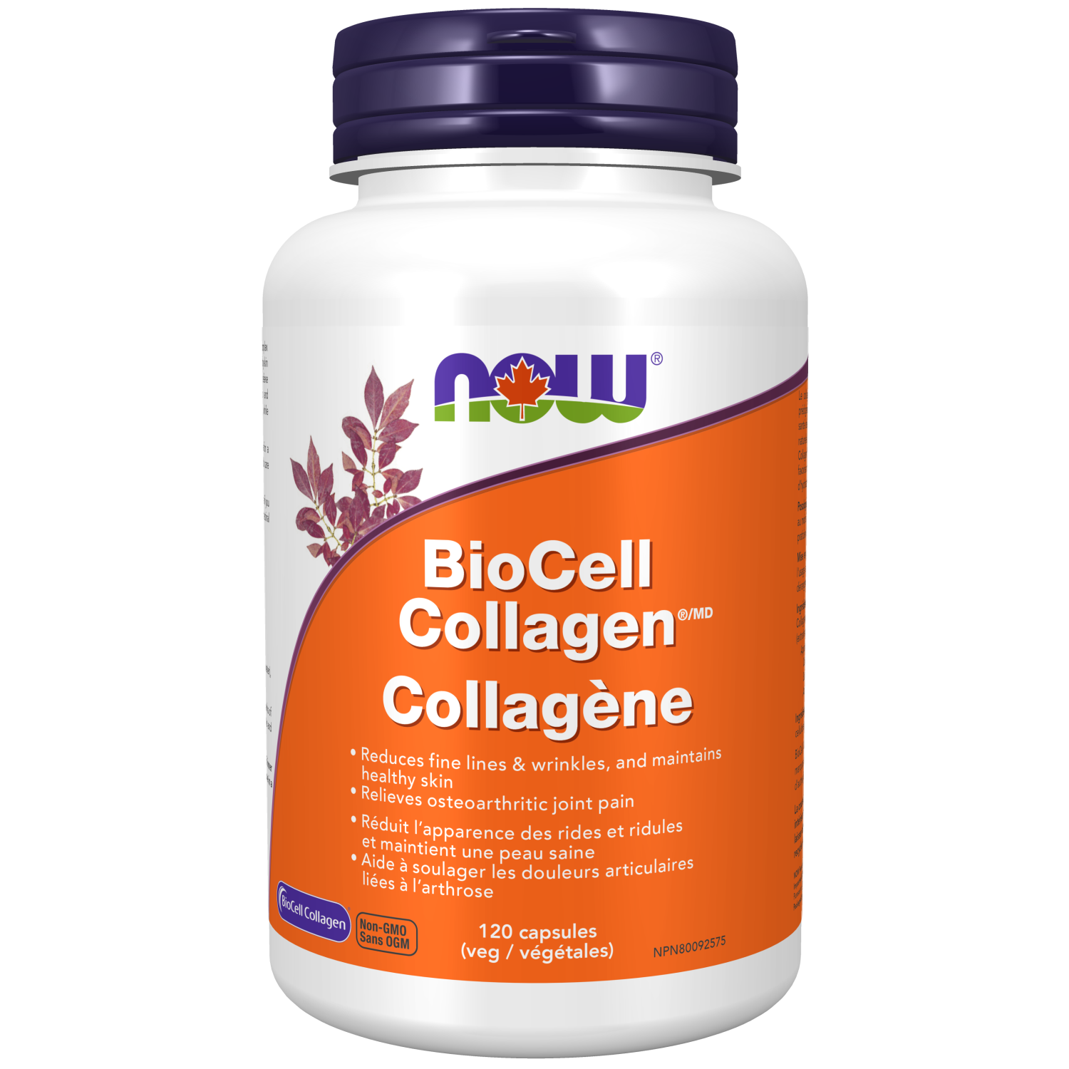 NOW BioCell Collagen 120 Vegetarian Capsules — Inside U