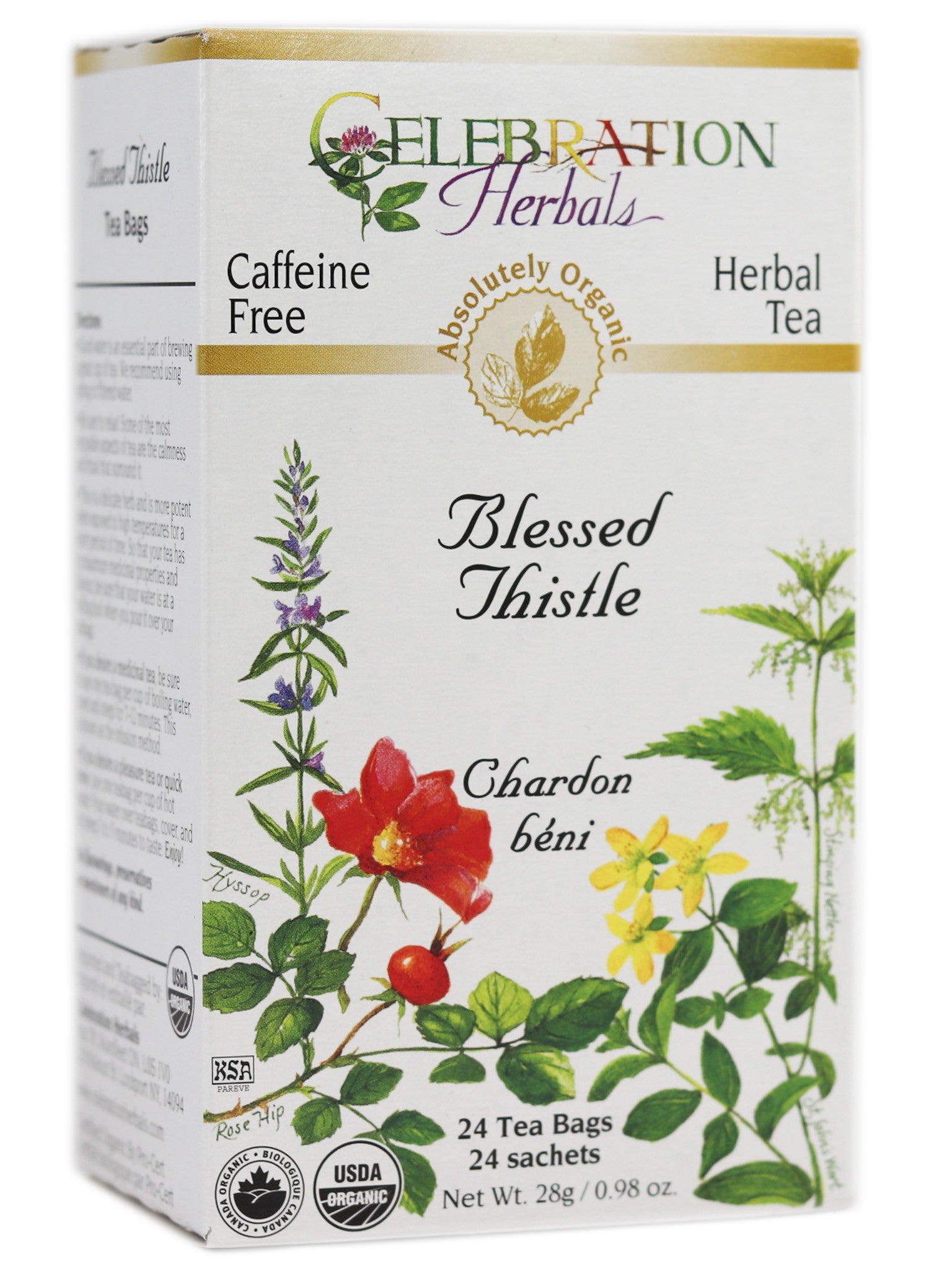 Celebration Herbals Organic Blessed Thistle 24 Tea Bags
