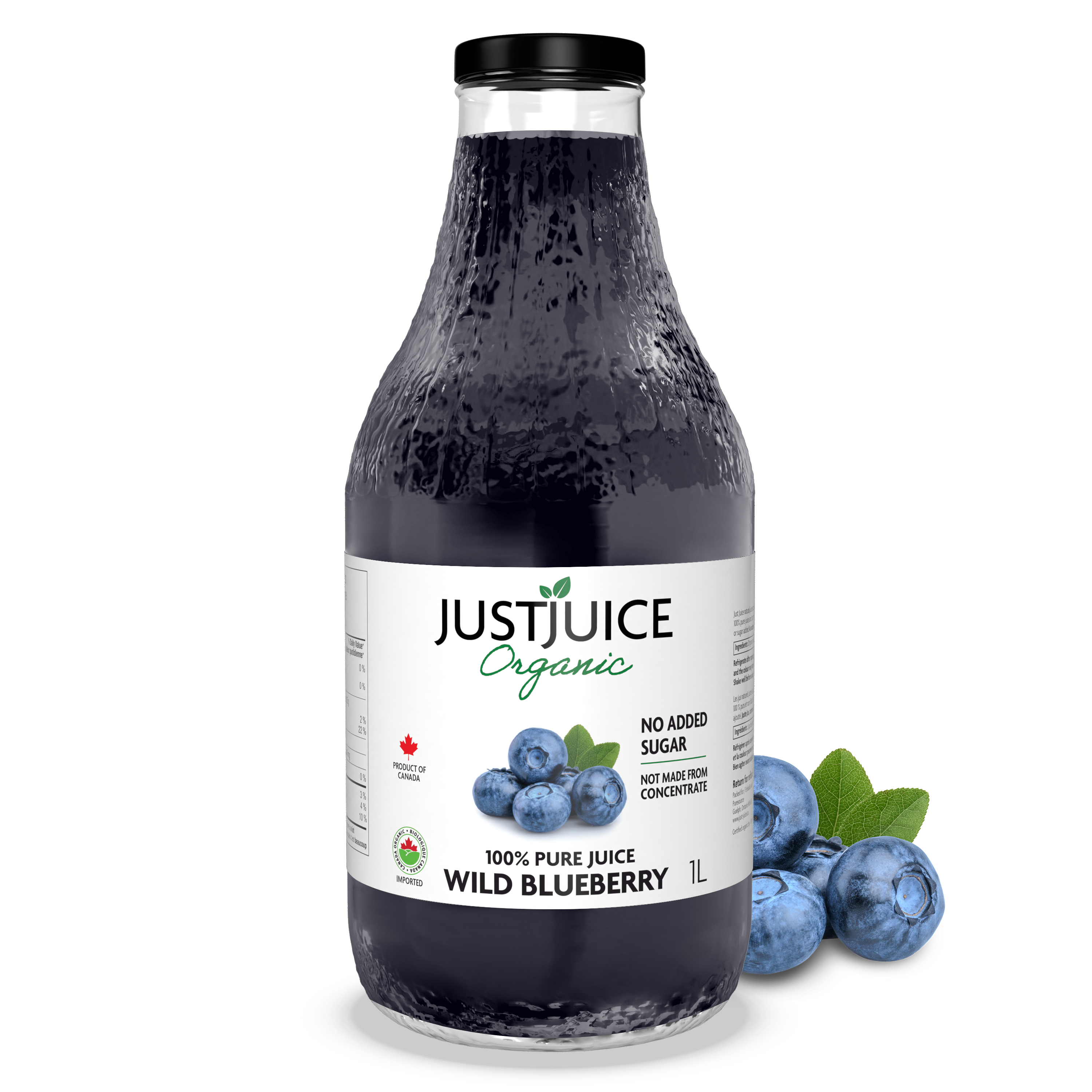 Just Juice Organic Wild Blueberry 1L