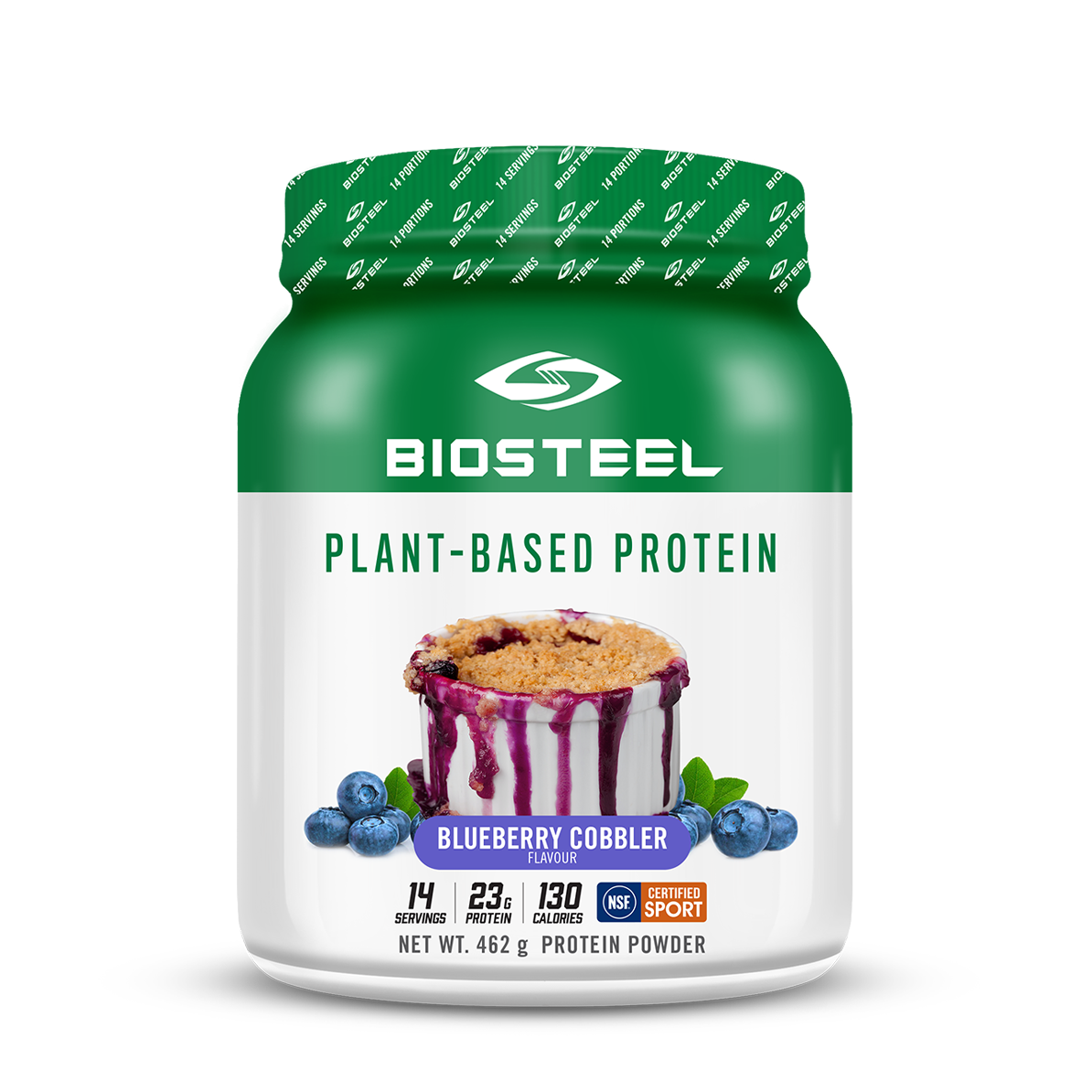 BioSteel Plant-Based Protein Blueberry Cobbler 462g