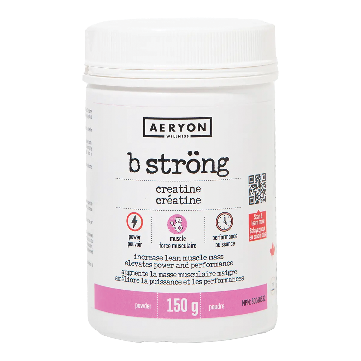 Aeryon Wellness B Strong Creatine Monohydrate 150g