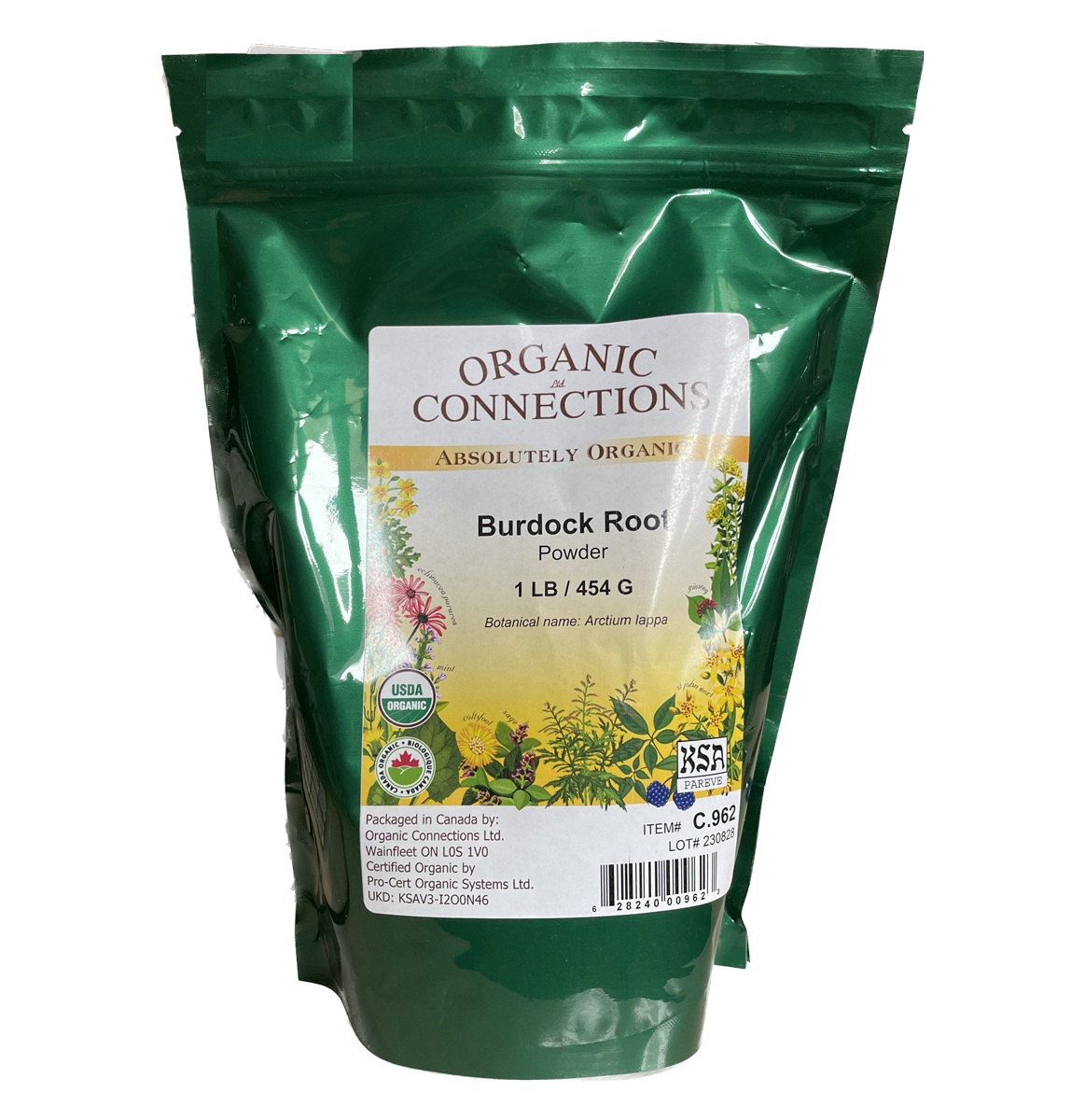 Organic Connections Organic Burdock Root Powder 454g