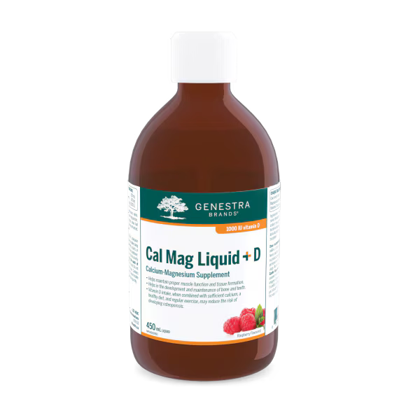 Genestra Cal Mag Liquid + D (Formerly: Cal Mag Raspberry Liquid) 450ml