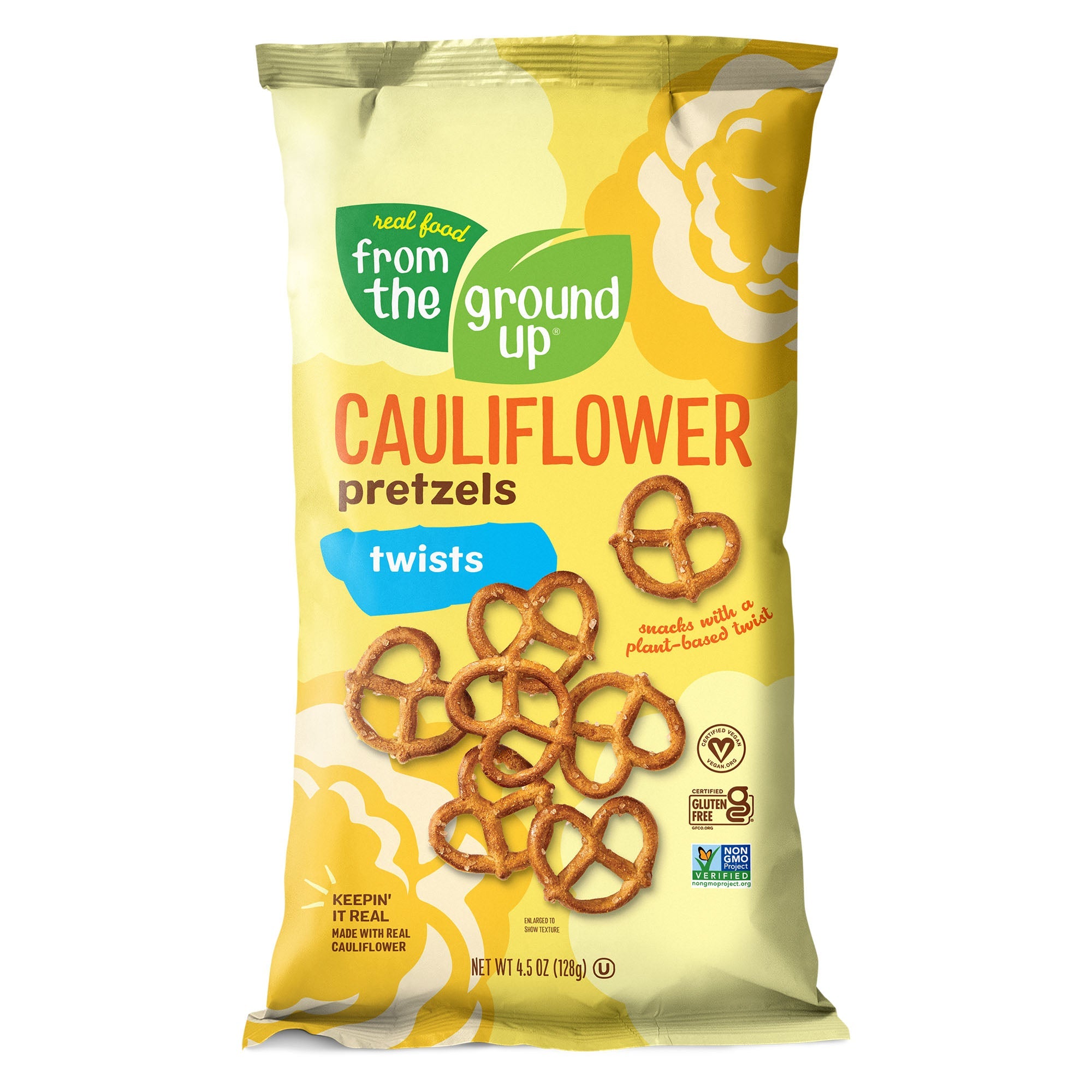 Real Food from the Ground Up Cauliflower Pretzels 128g