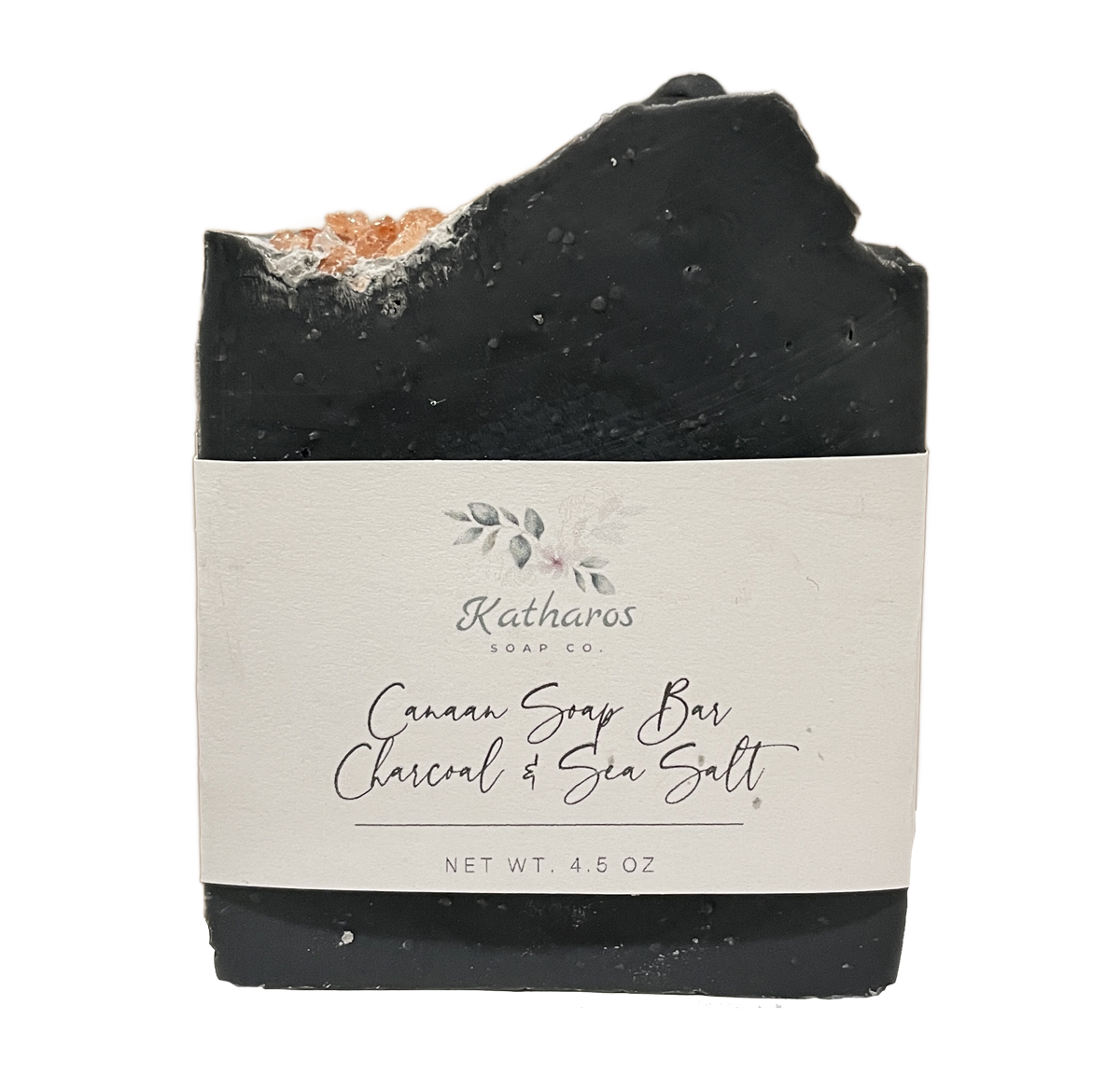 Katharos Soap Co. Canaan Charcoal & Sea Salt Soap 5oz