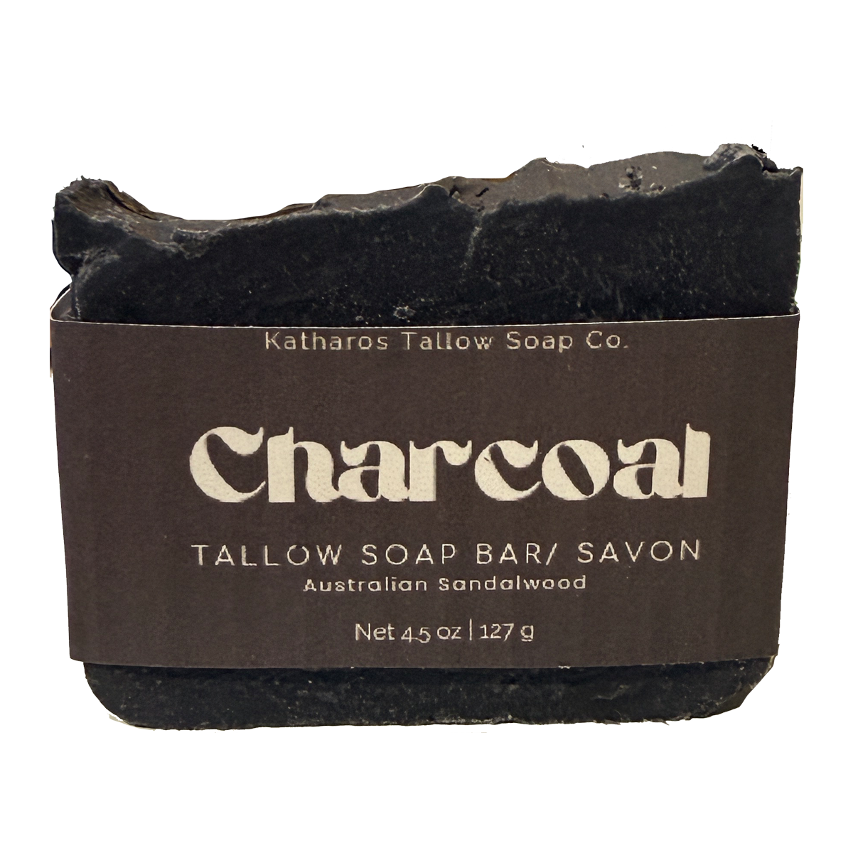 Katharos Soap Co. Charcoal & Australian Sandalwood Soap 4.5oz