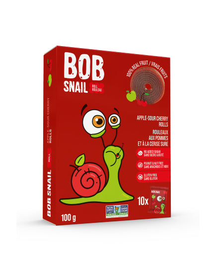 Bob Snail Fruit Rolls Apple- Cherry 5 x 10g Rolls